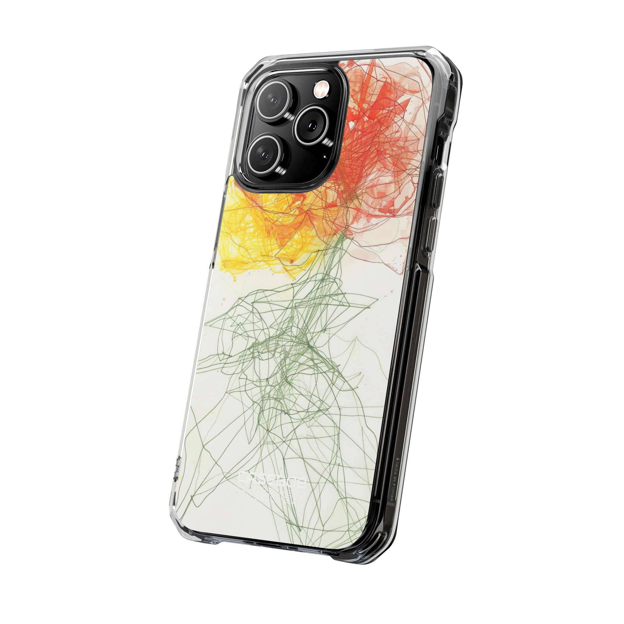 Fiery Blossom Tangle iPhone 14 - Impact Clear+
