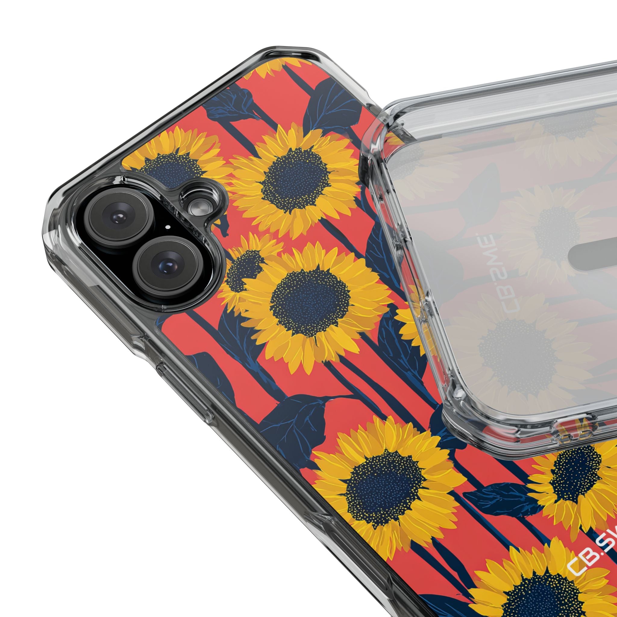 Sunflower Joy Coral iPhone 16 - Impact Clear+
