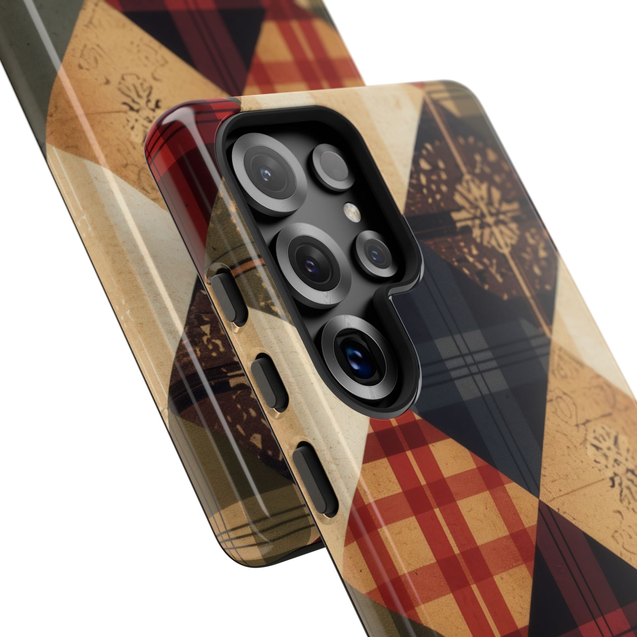 Rustieke Quilt Charme Samsung S25 - Tough
