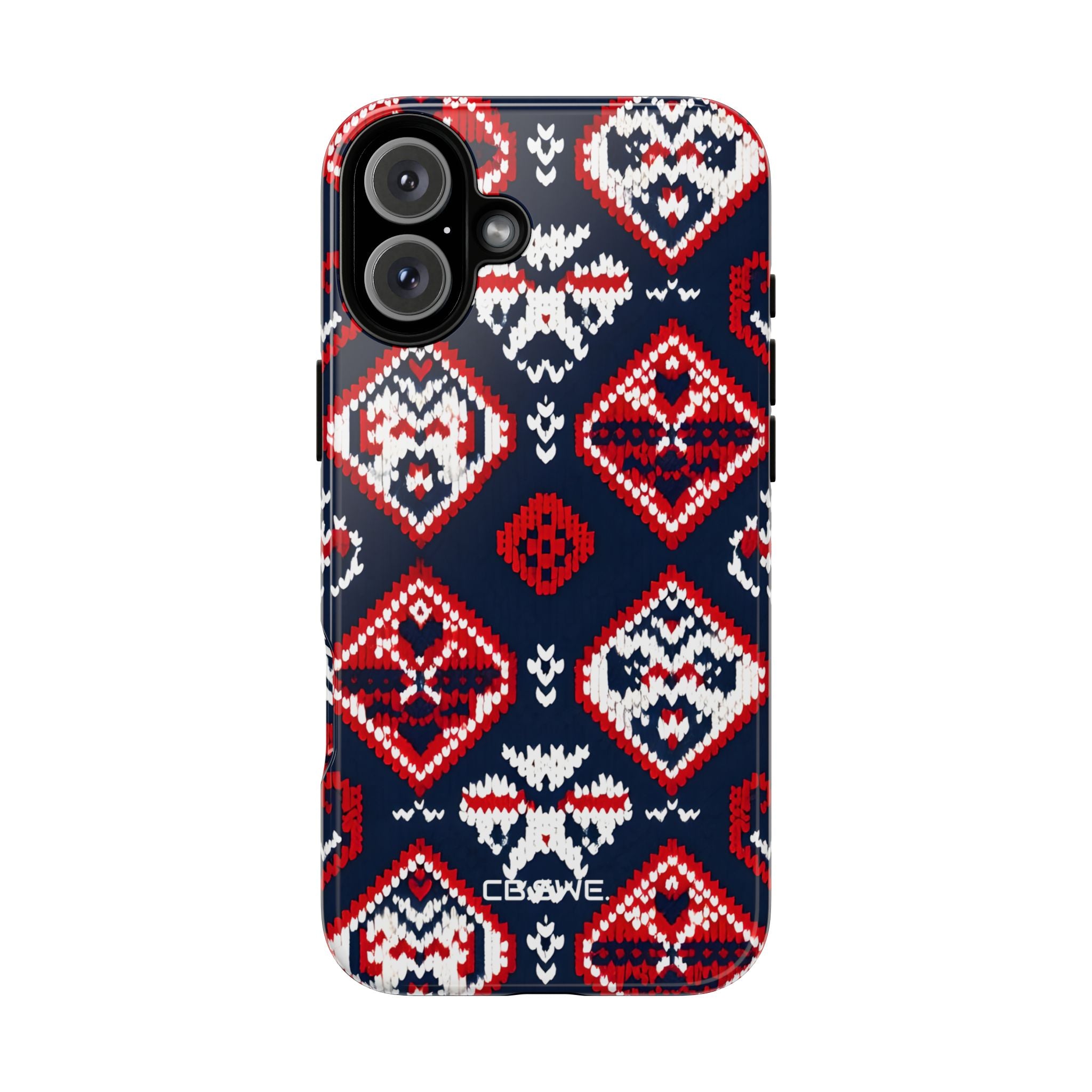 Festive Fair Isle Knitted Diamond Winter Clothing iPhone 16 - Tough