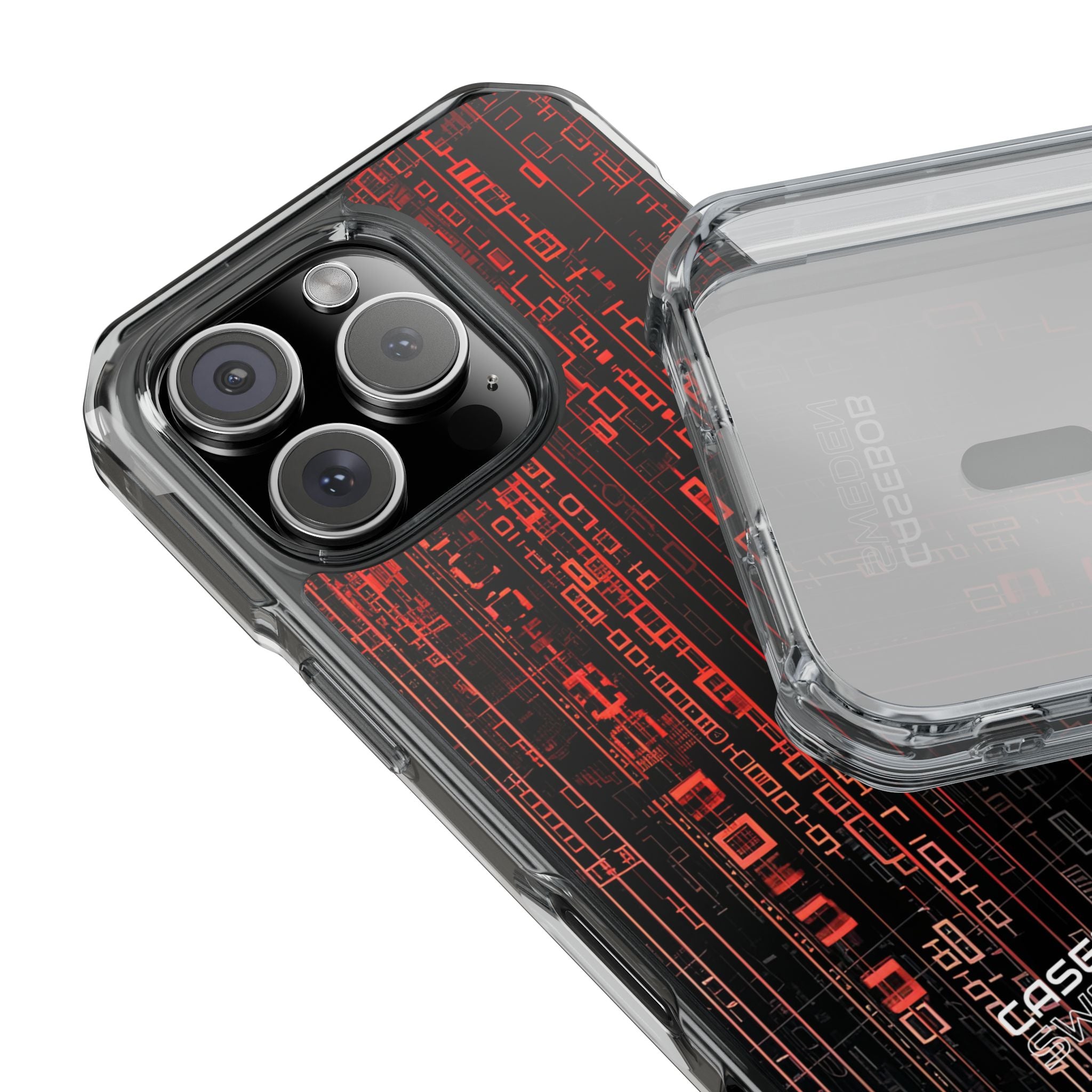 Neon Circuit Dreams iPhone 16 - Impact Clear+