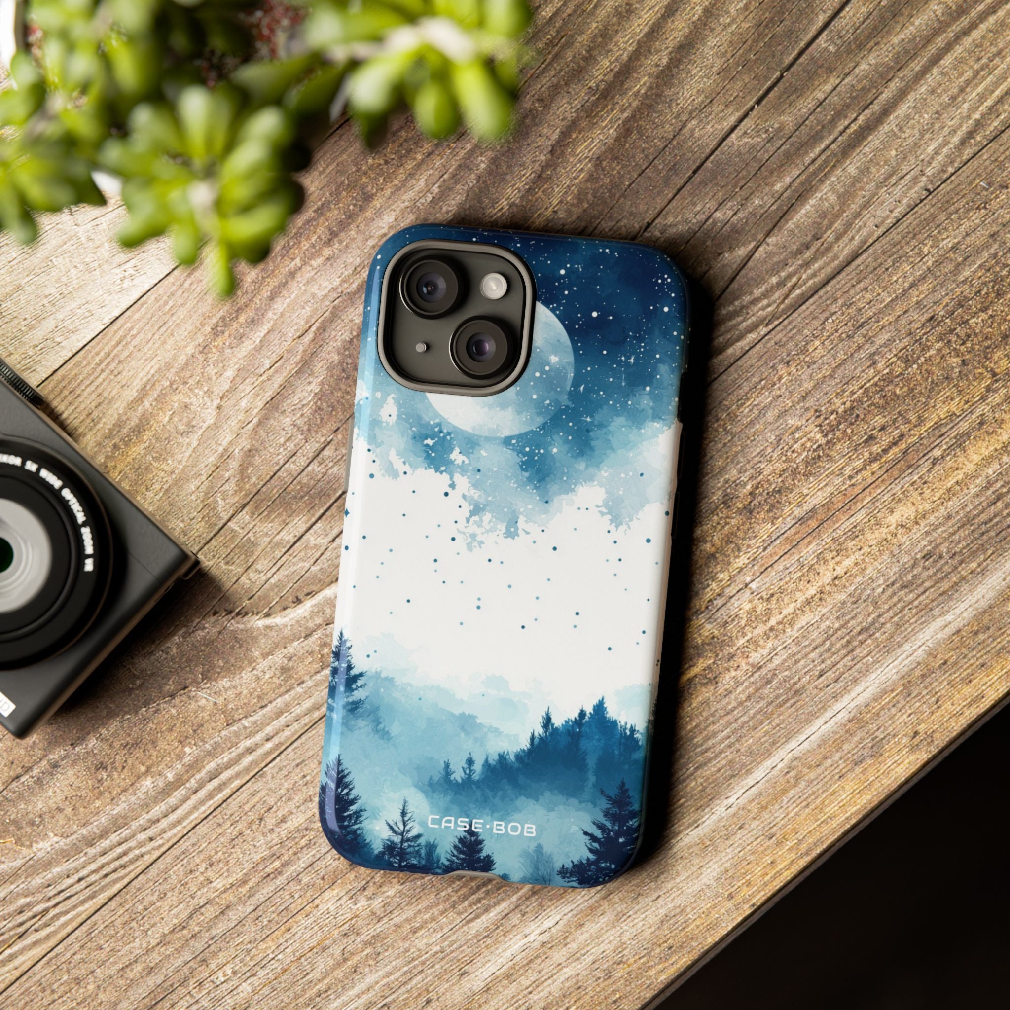 Luminous Moonlight iPhone 15 Case - Tough