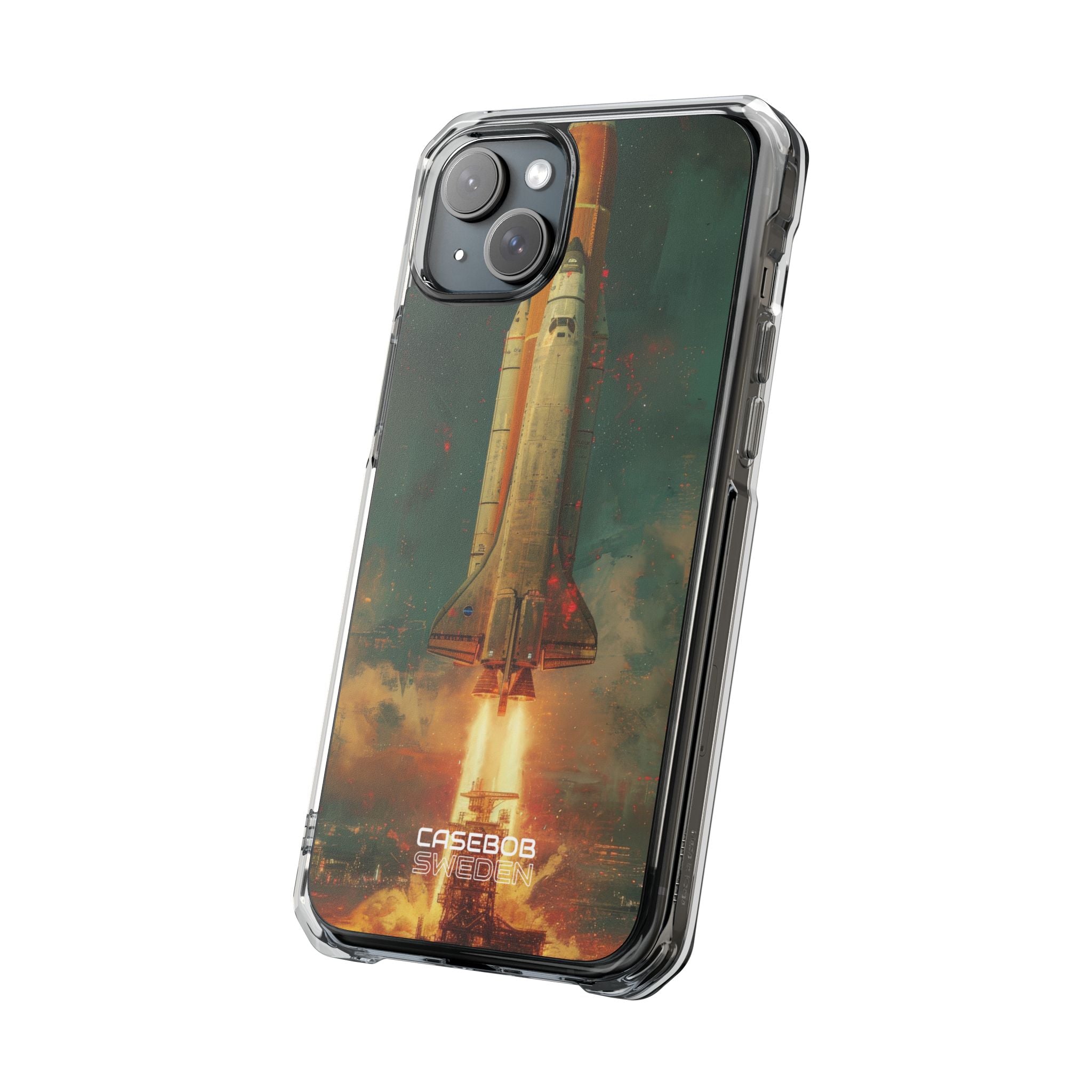 Cosmic Shuttle Ascent iPhone 15 - Impact Clear+