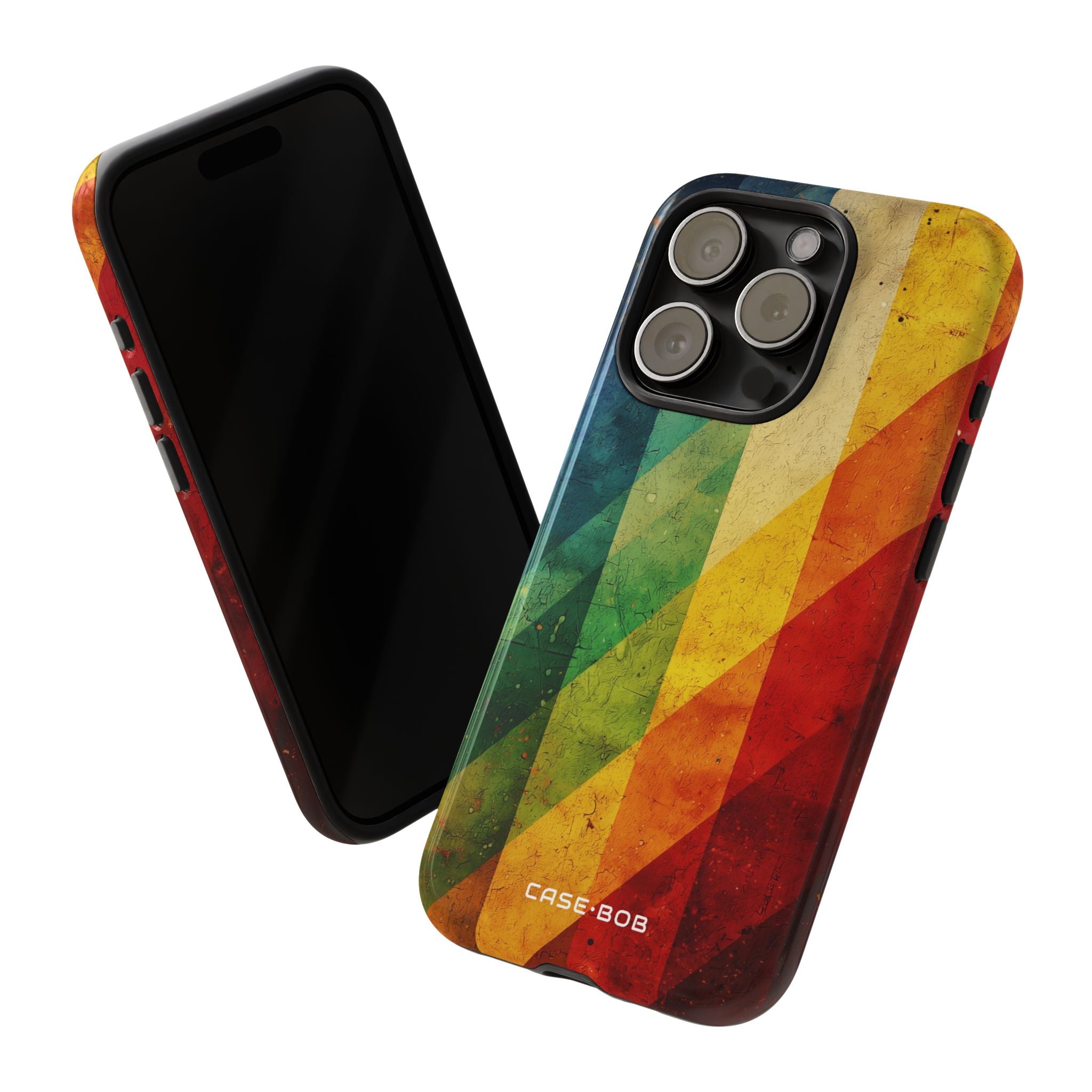 Diagonal Spectrum iPhone 15 Pro Case - Tough