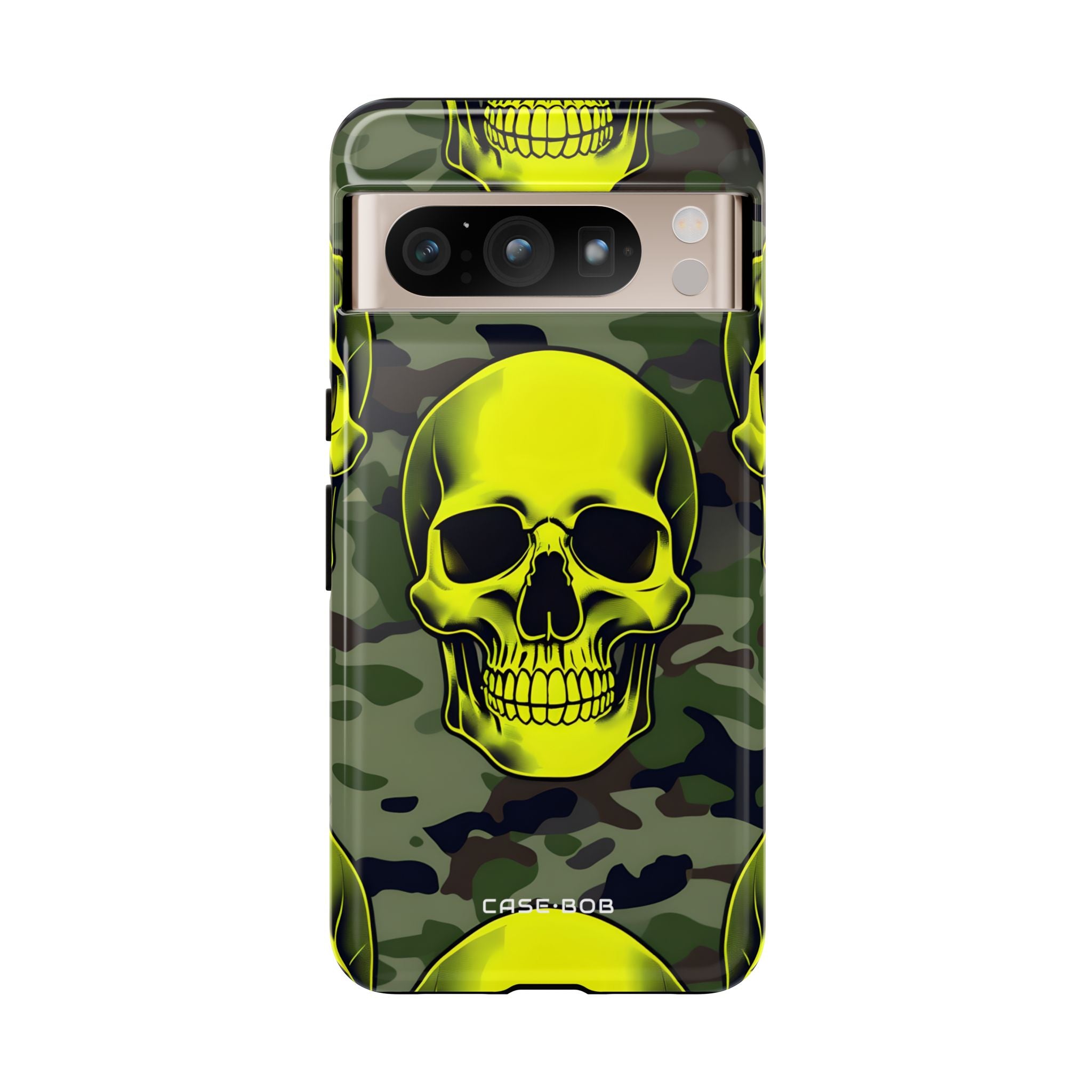 Neon Skull Camo Google Pixel 8 Pro Case - Tough