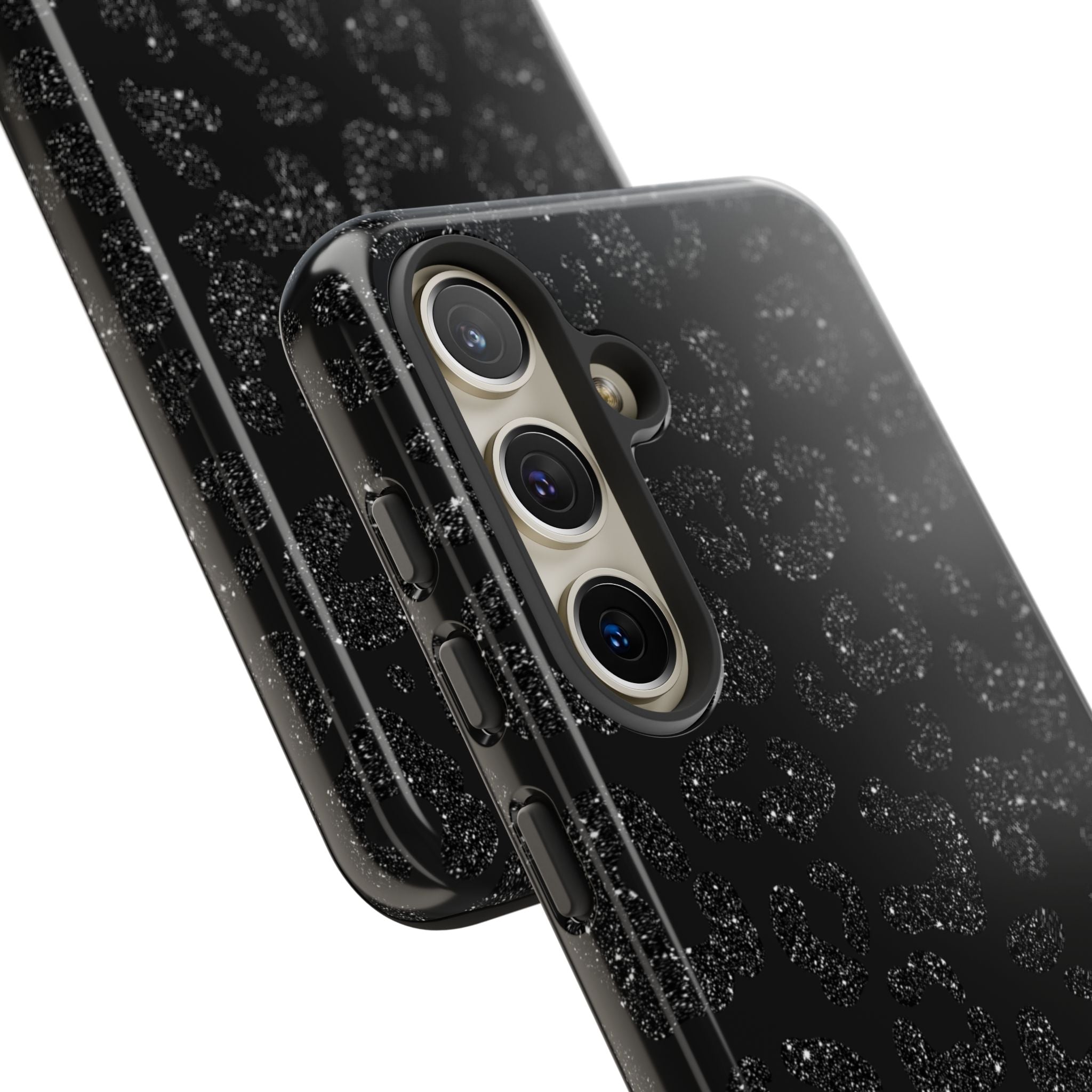 Glittery Leopard Elegance - Samsung Case