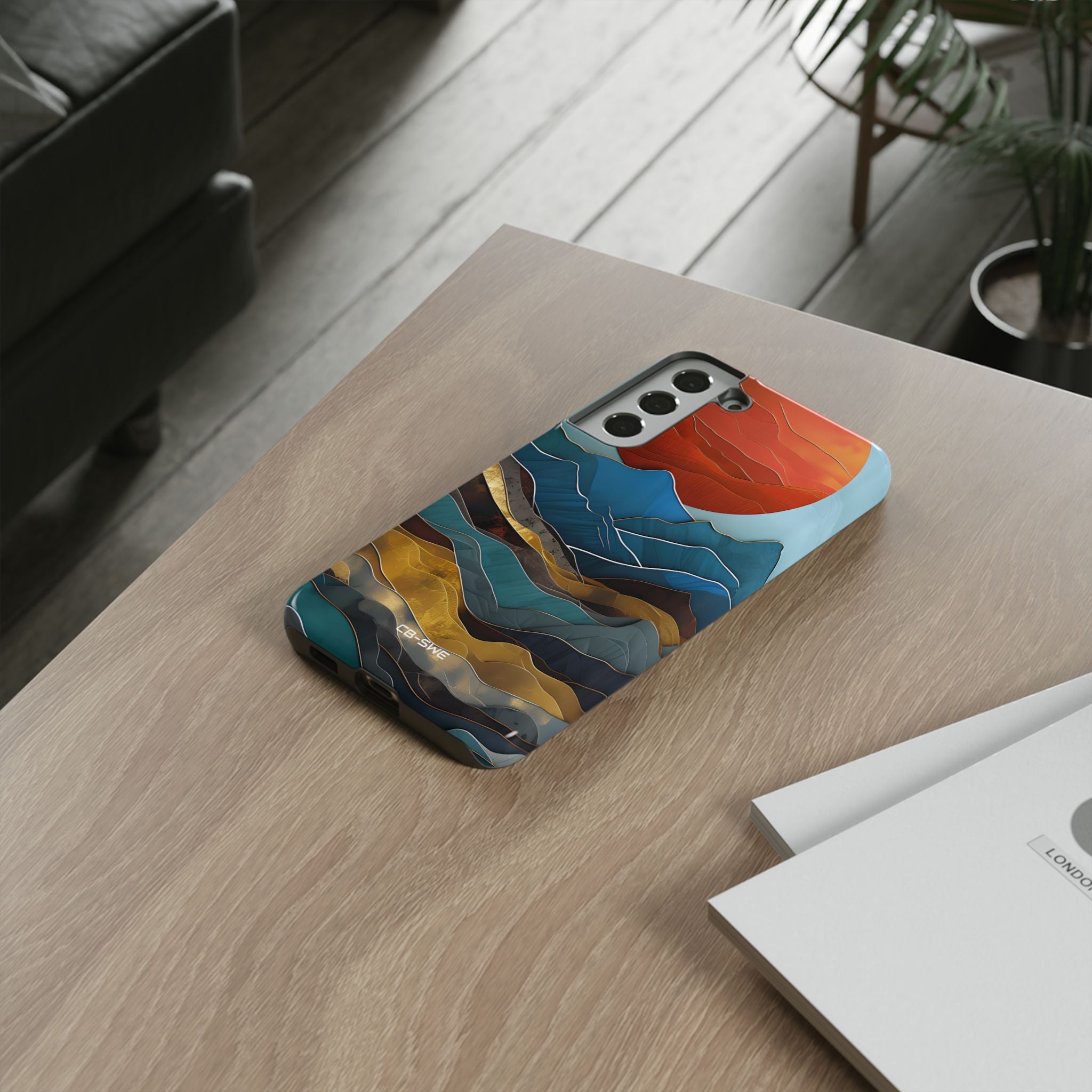Sunset Geometry Waves - Samsung Case