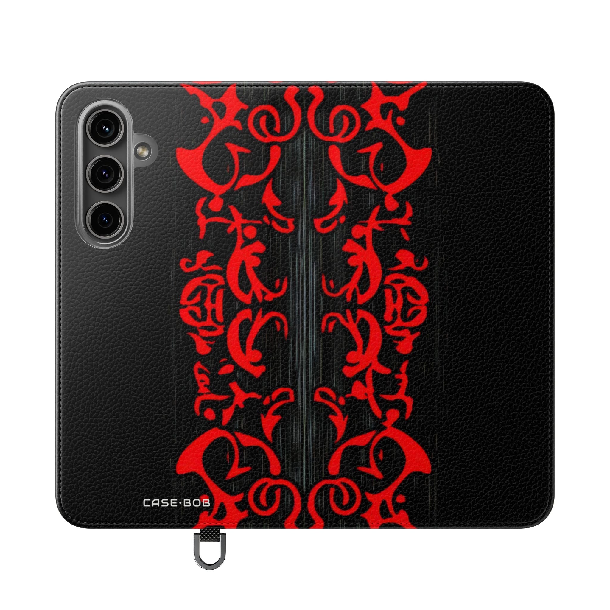 Crimson Swirl - Samsung S24 Plus Case - Wallet