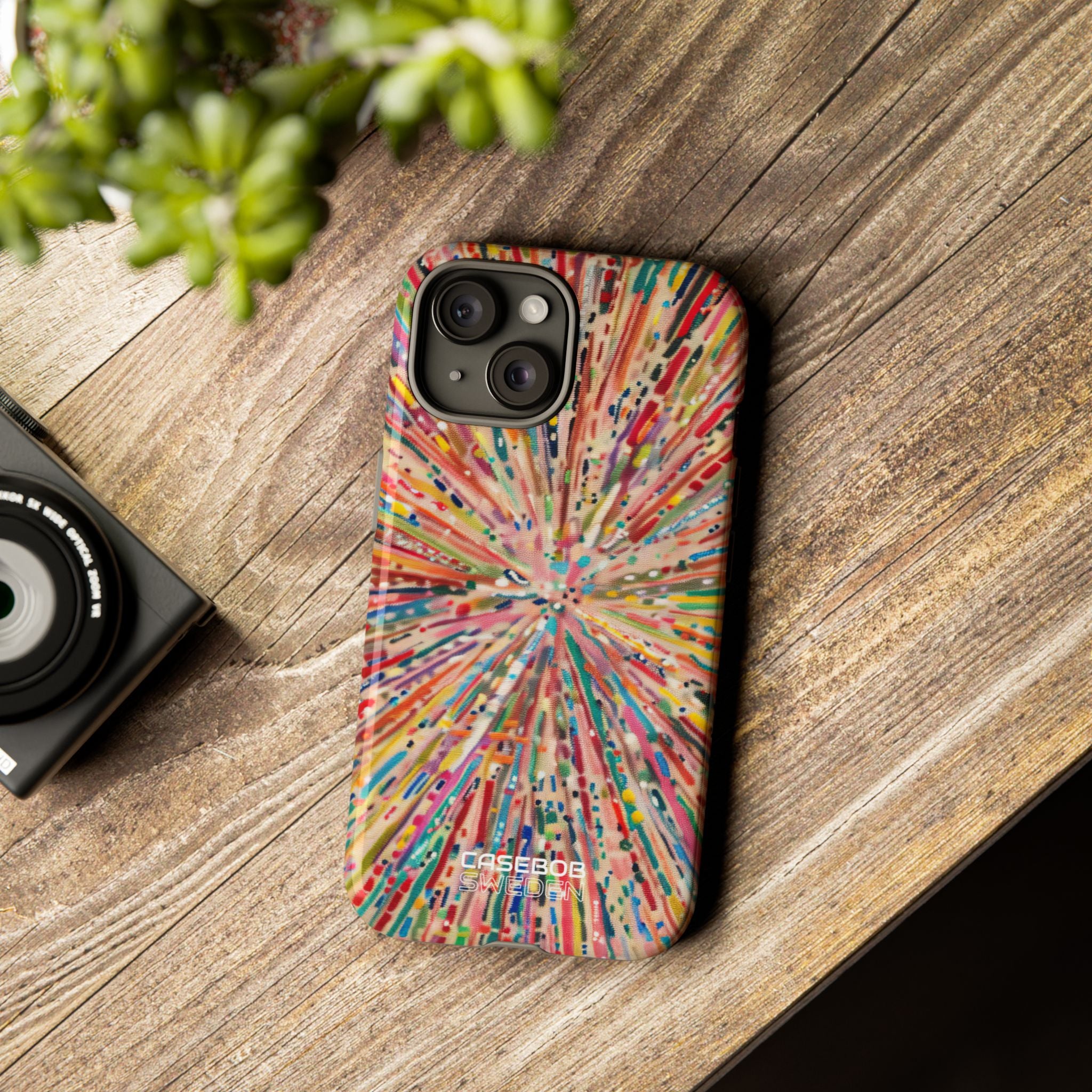 Esplosione di Colori Radianti iPhone 15 - Tough