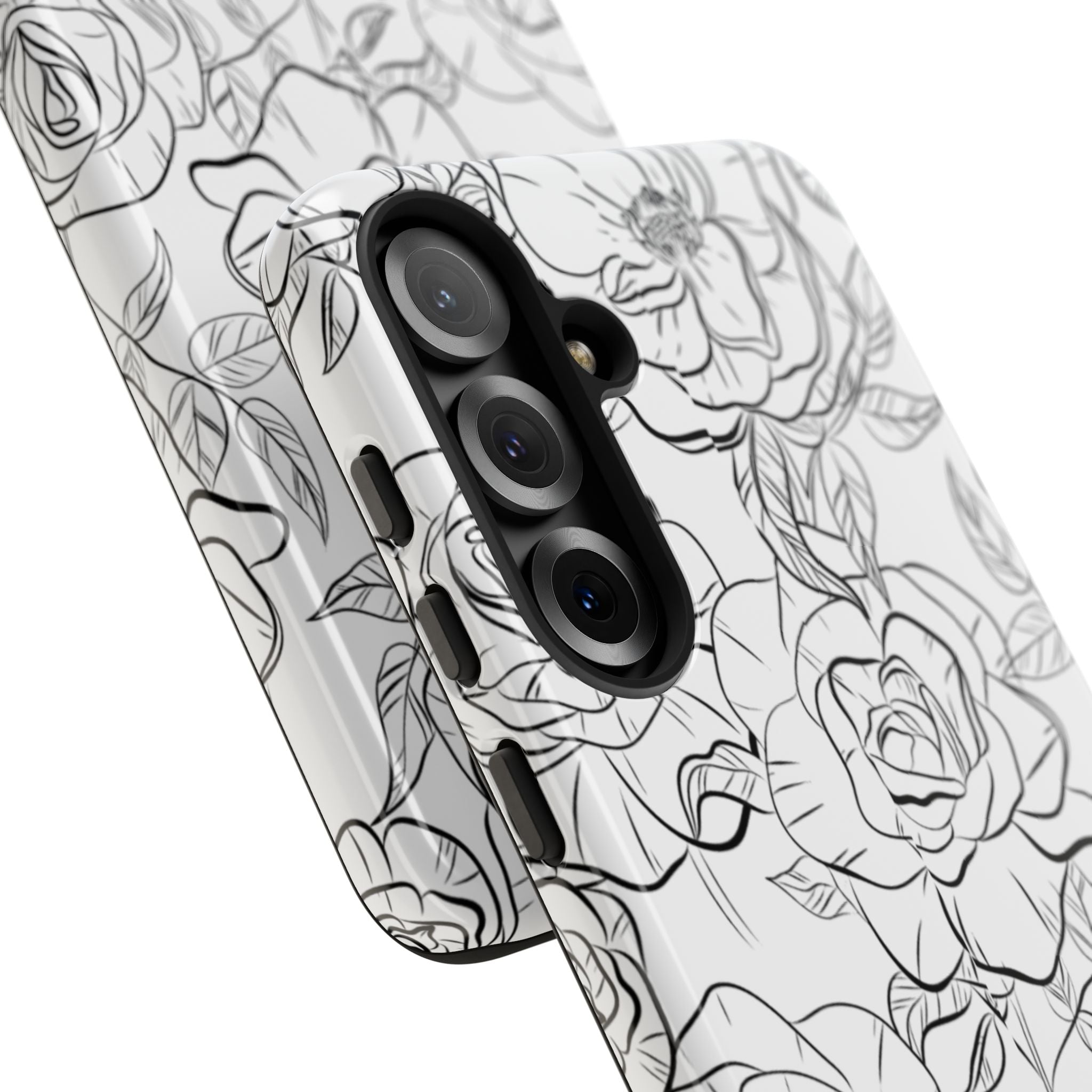 Intricate Rose Sketches - Samsung Case