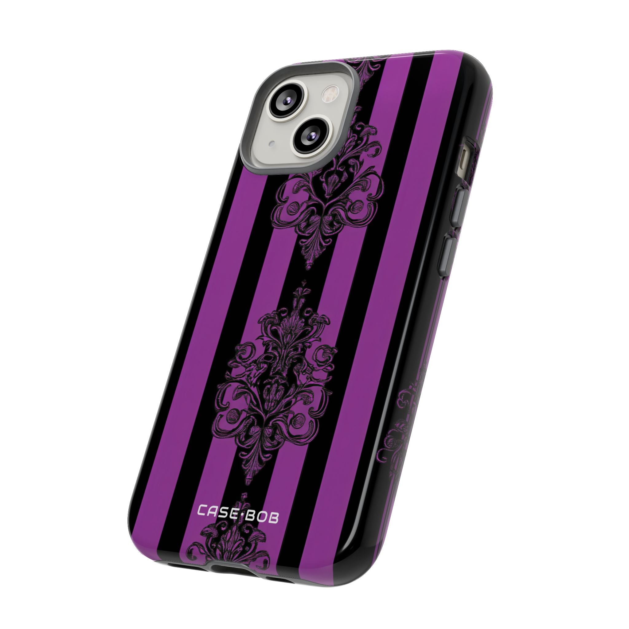 Damask Elegance Purple iPhone 14 Case - Tough