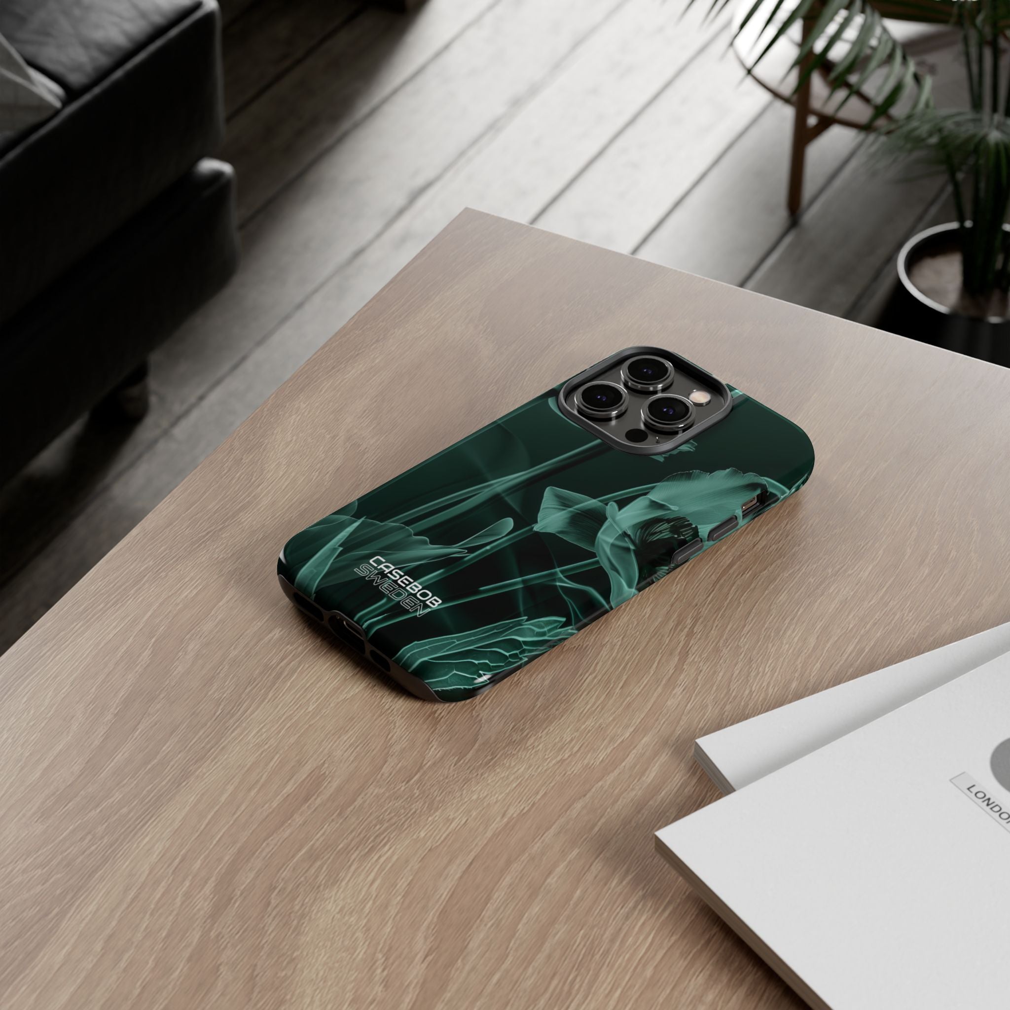 Teal Bloom Radiance iPhone 14 - Tough