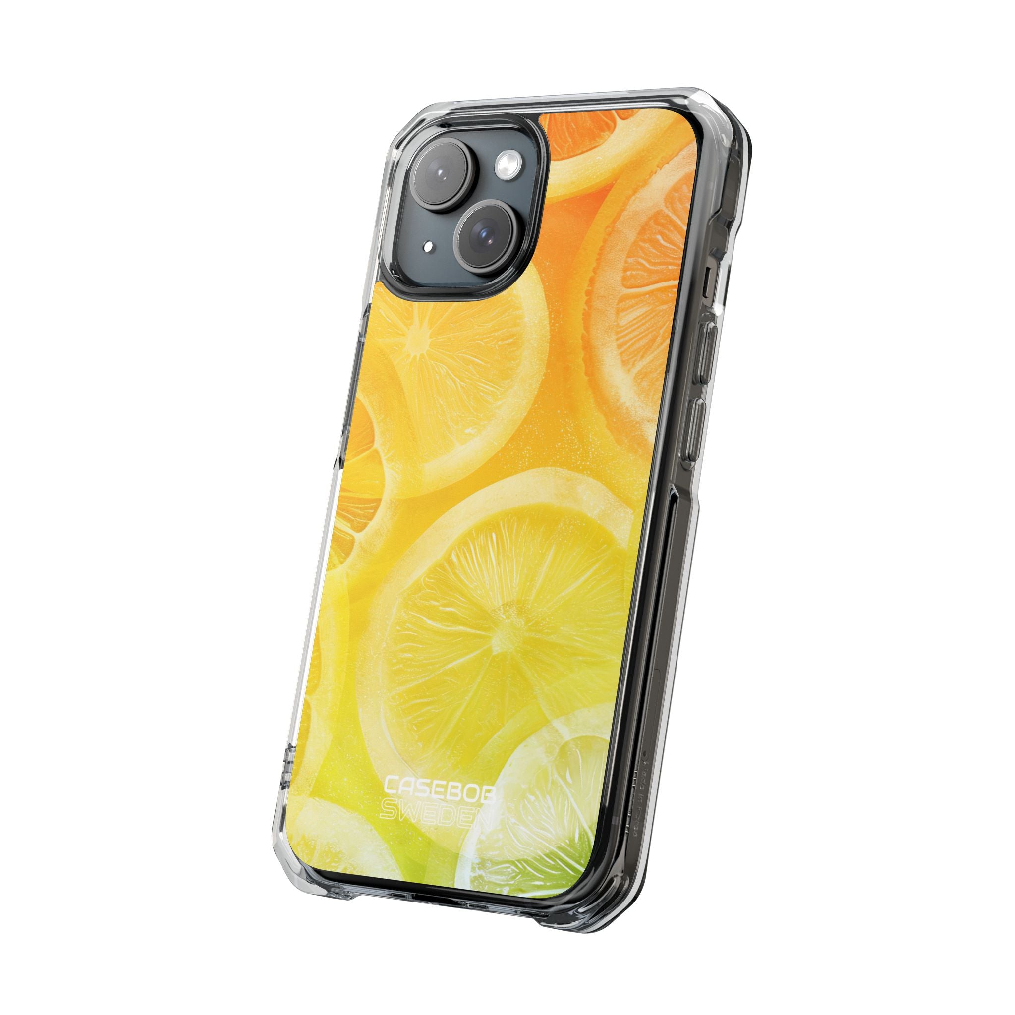 Citrus Splash Burst iPhone 15 - Impact Clear+
