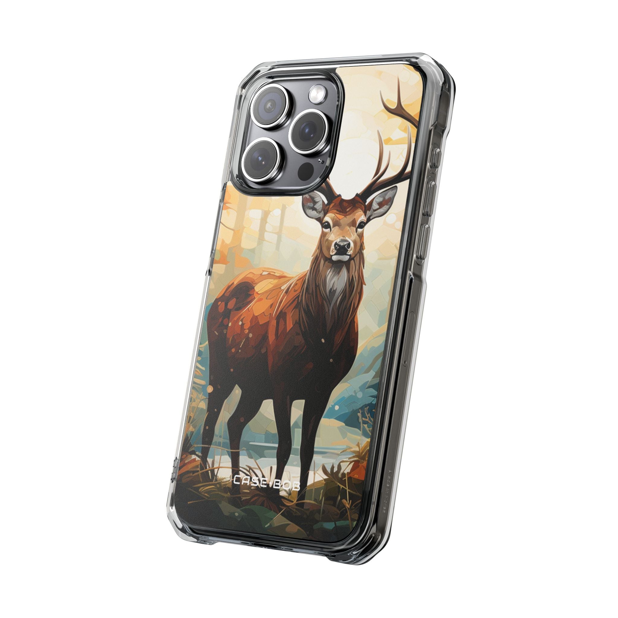 Glowing Stag iPhone 15 Pro Max Case - Impact