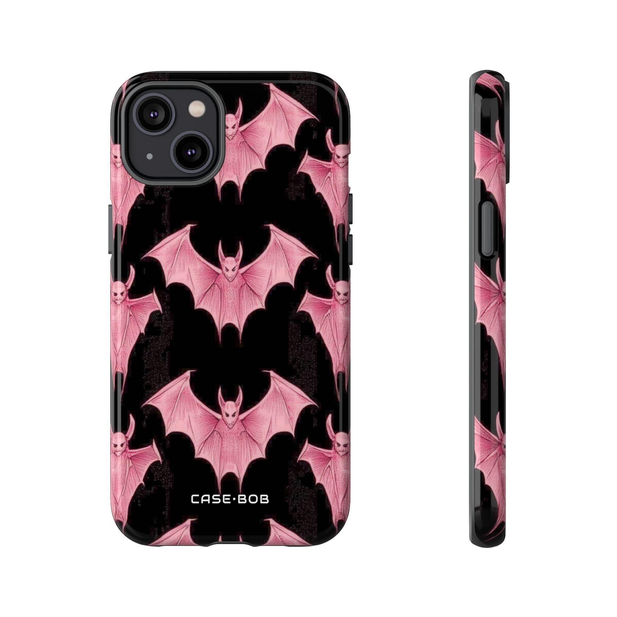 Pink Batwave iPhone 14 Plus Case - Tough