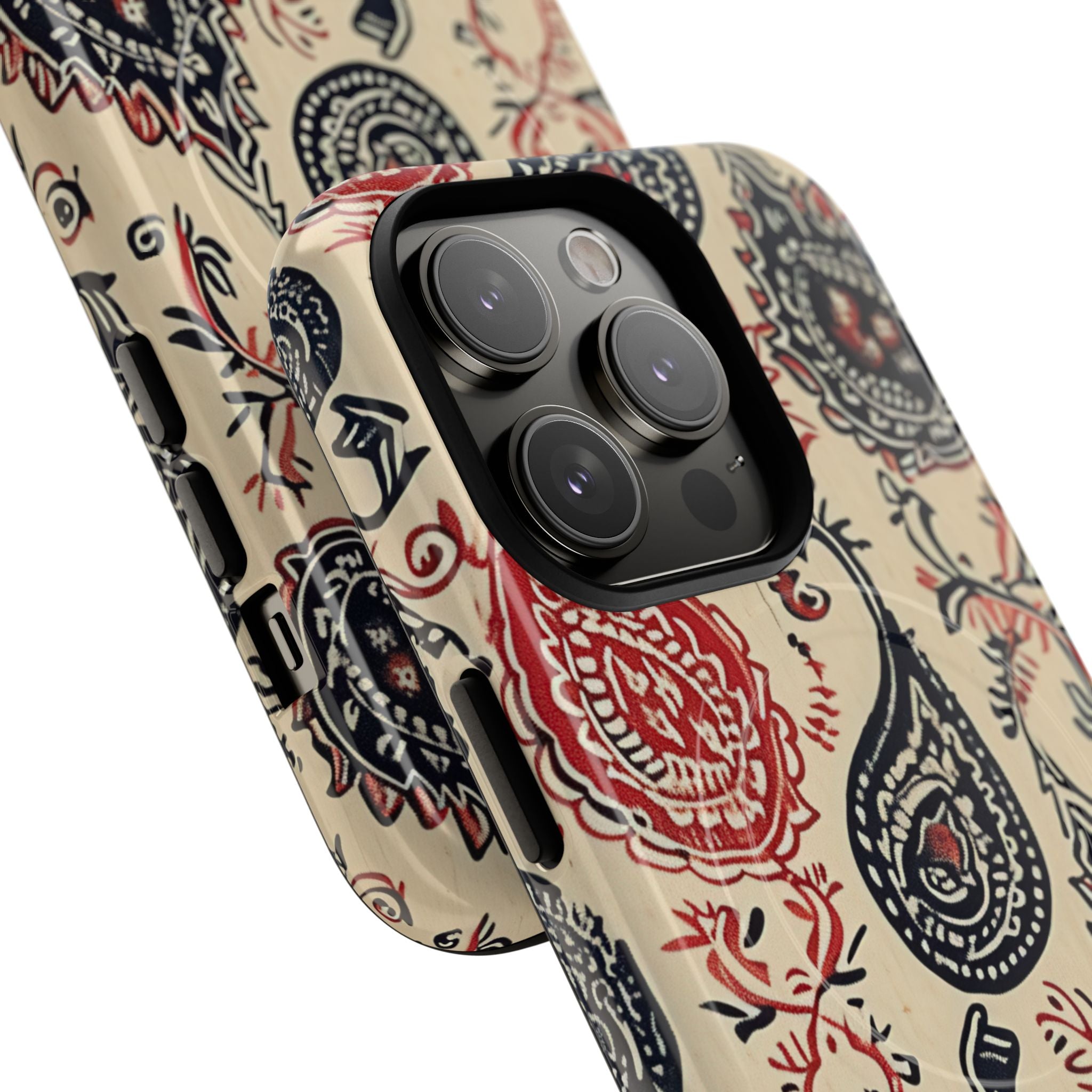 Navy Paisley Swirl iPhone 14 - Tough+