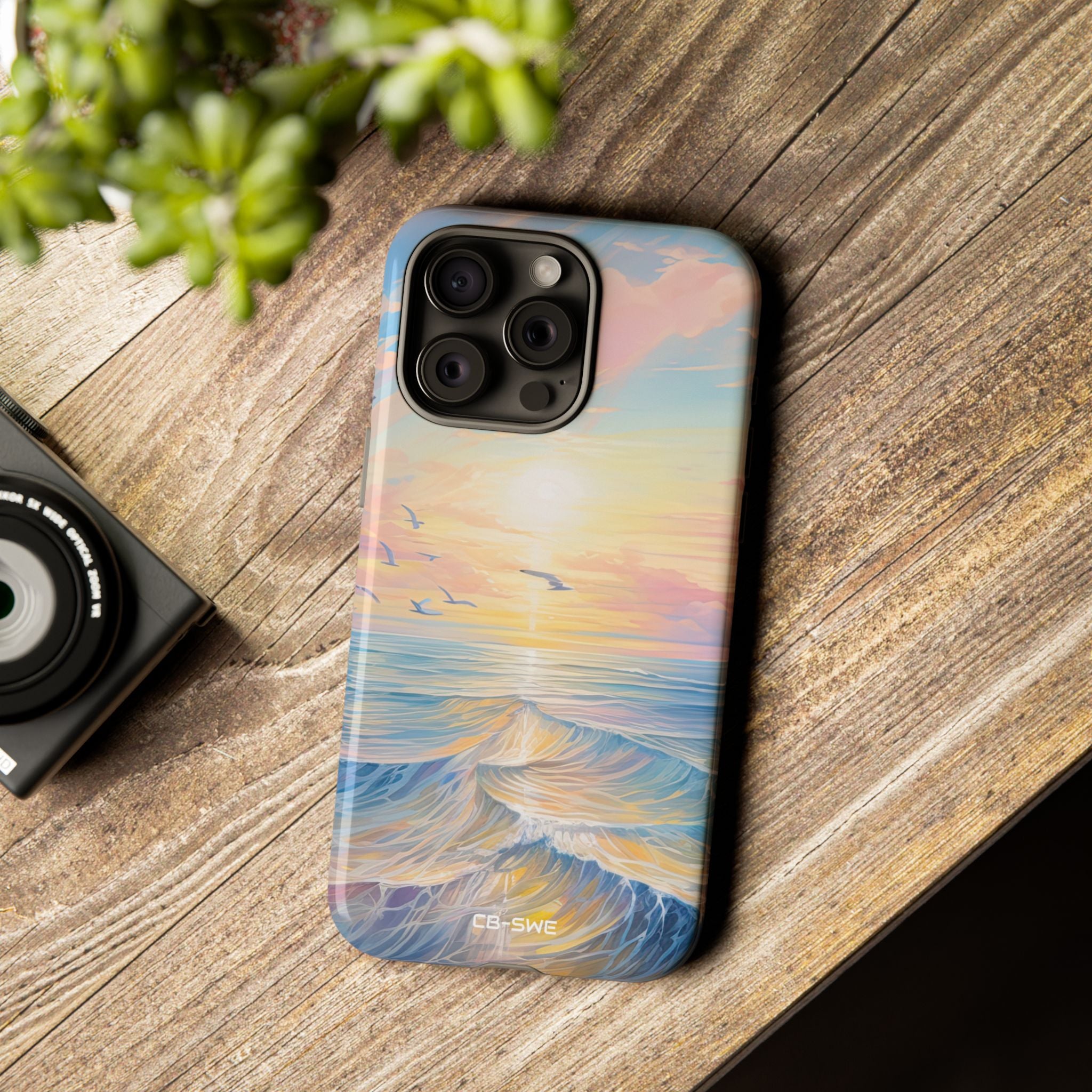 Gentle Waves Embrace - iPhone Case