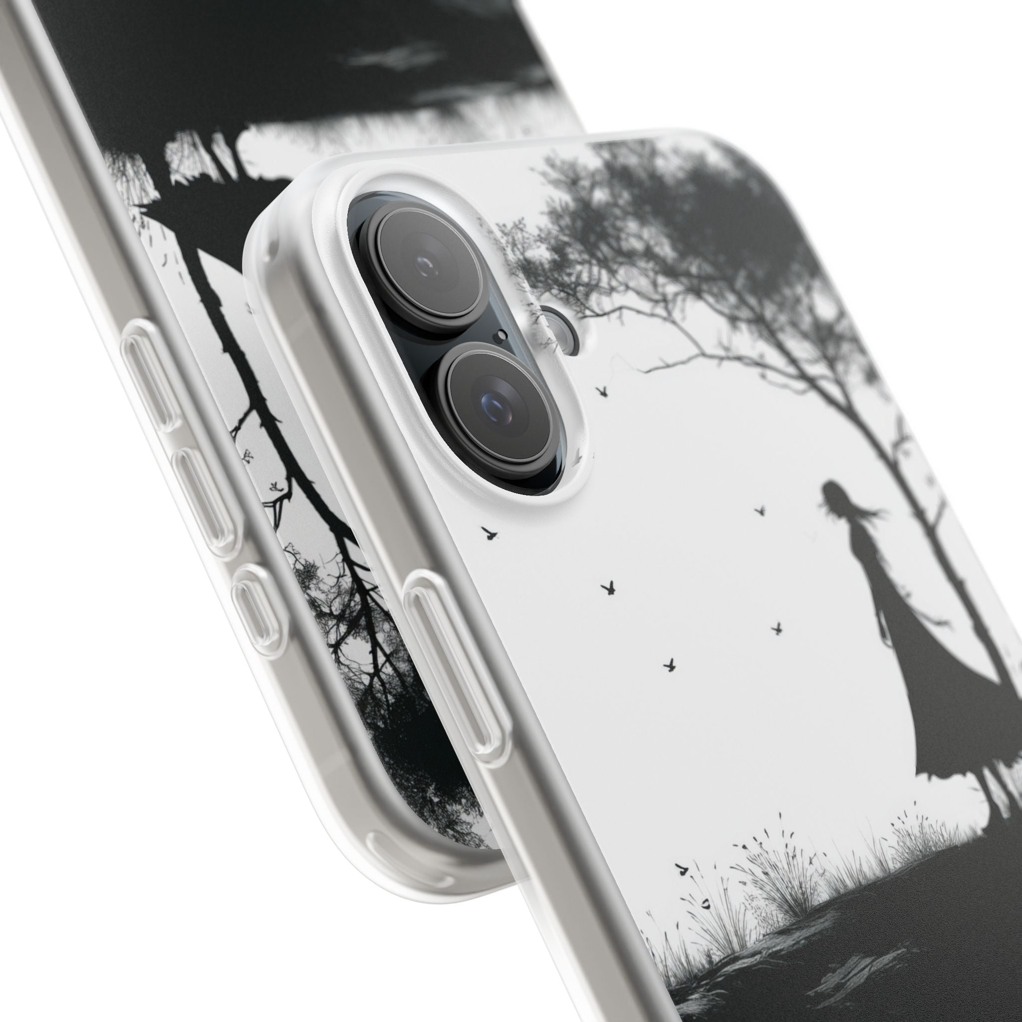 Cliffside Silhouette iPhone 16 Plus Case - Soft