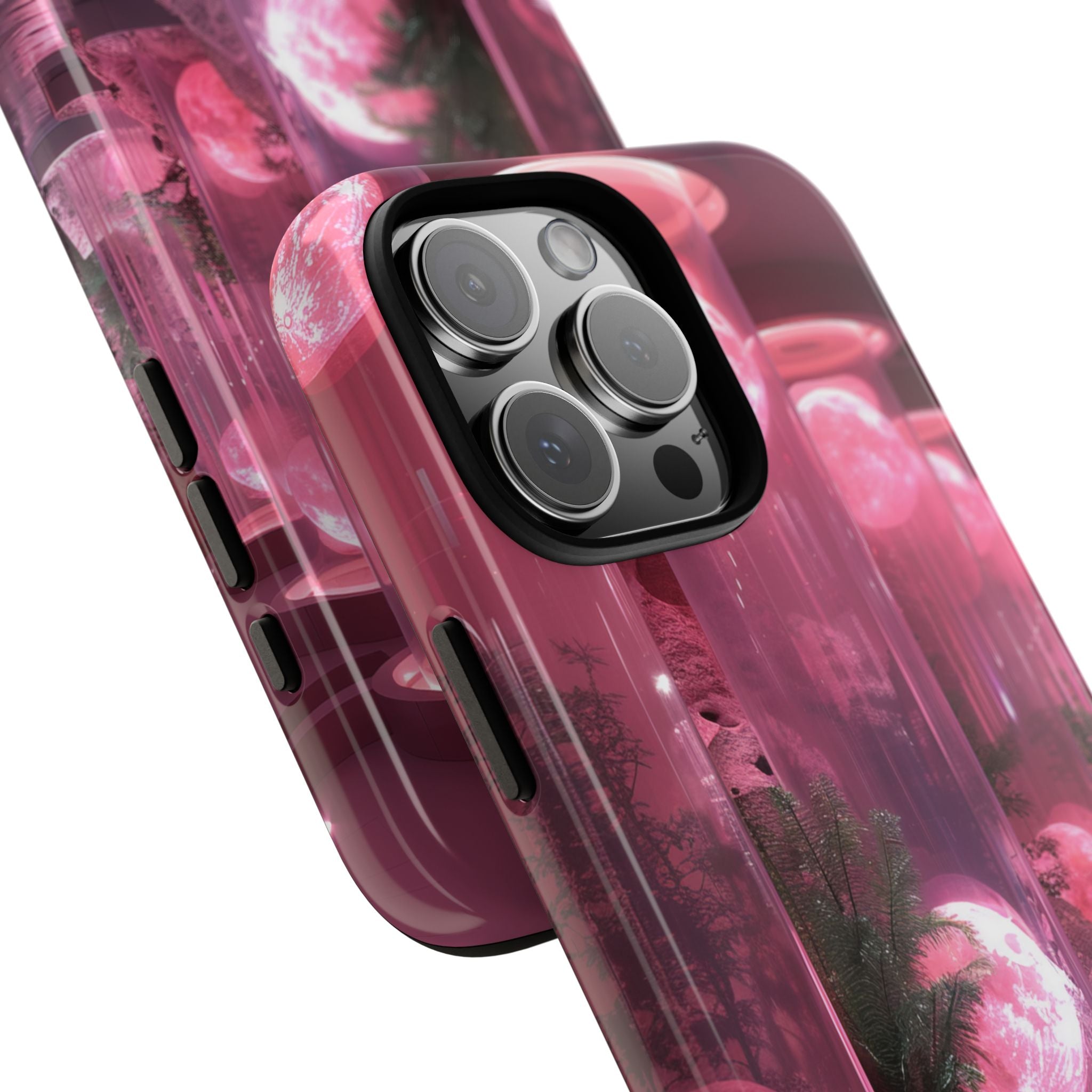 Futuristic Moon Garden iPhone 16 - Tough