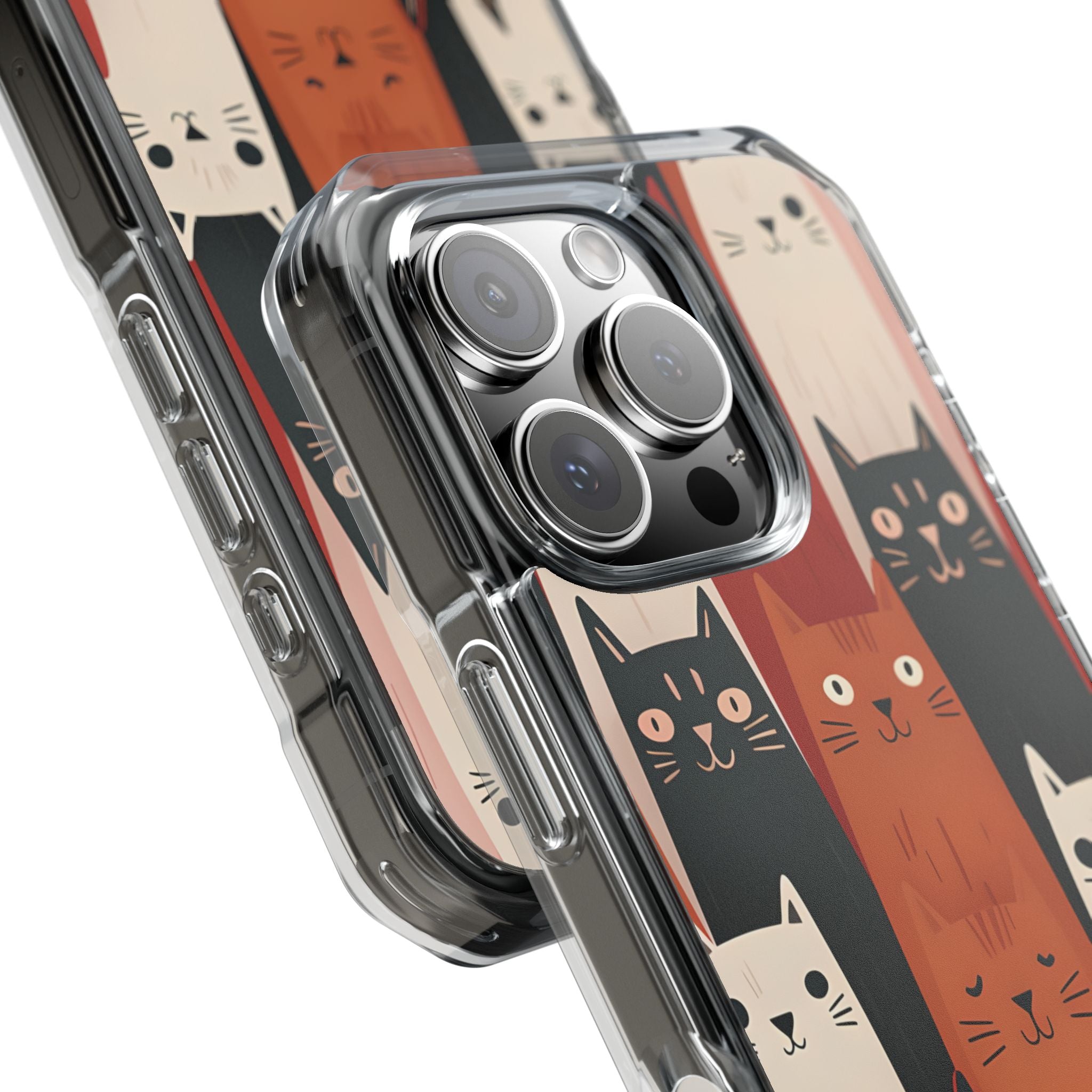 Elongated Cats Black iPhone 16 Pro Case - Impact