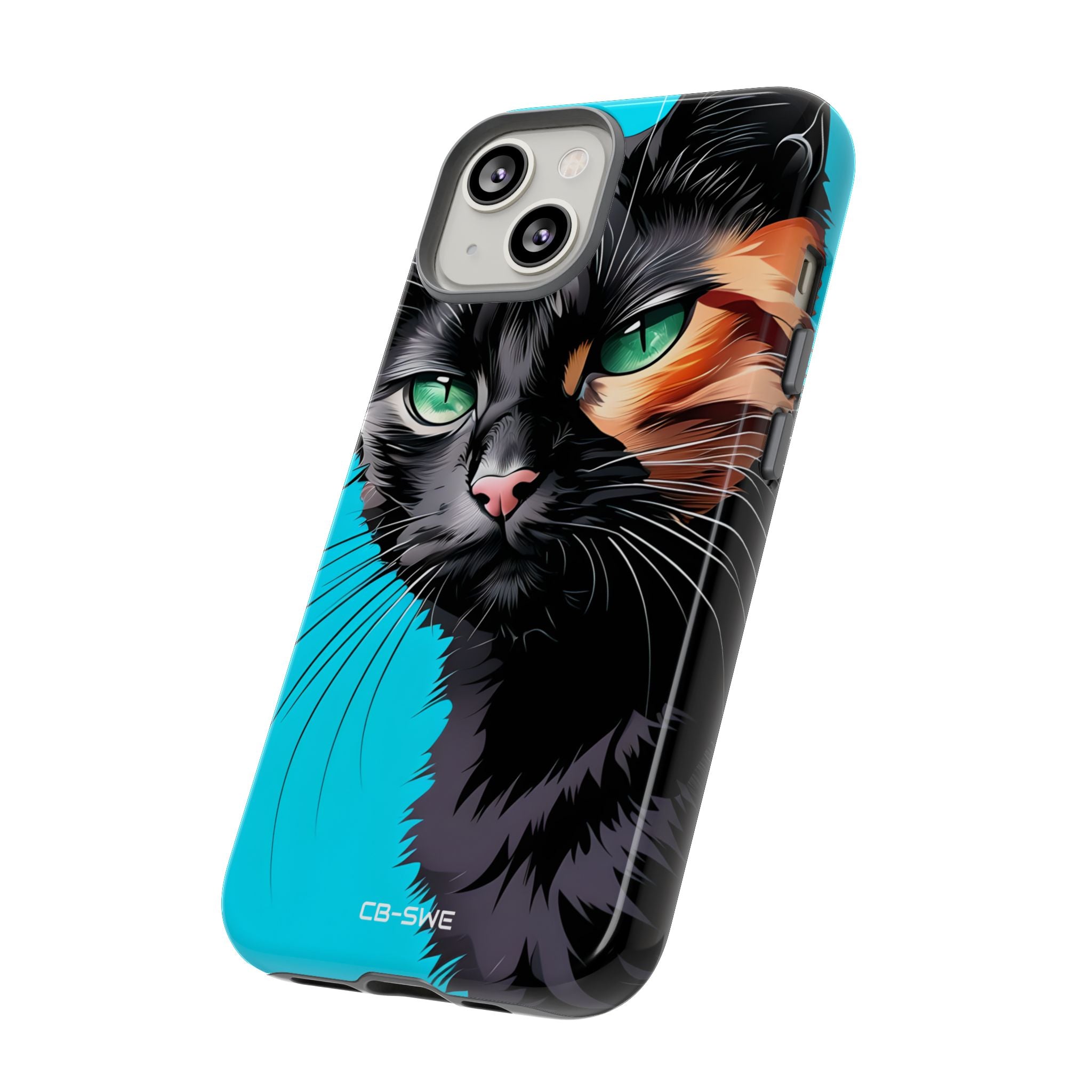 Curious Cat Stare - iPhone Case