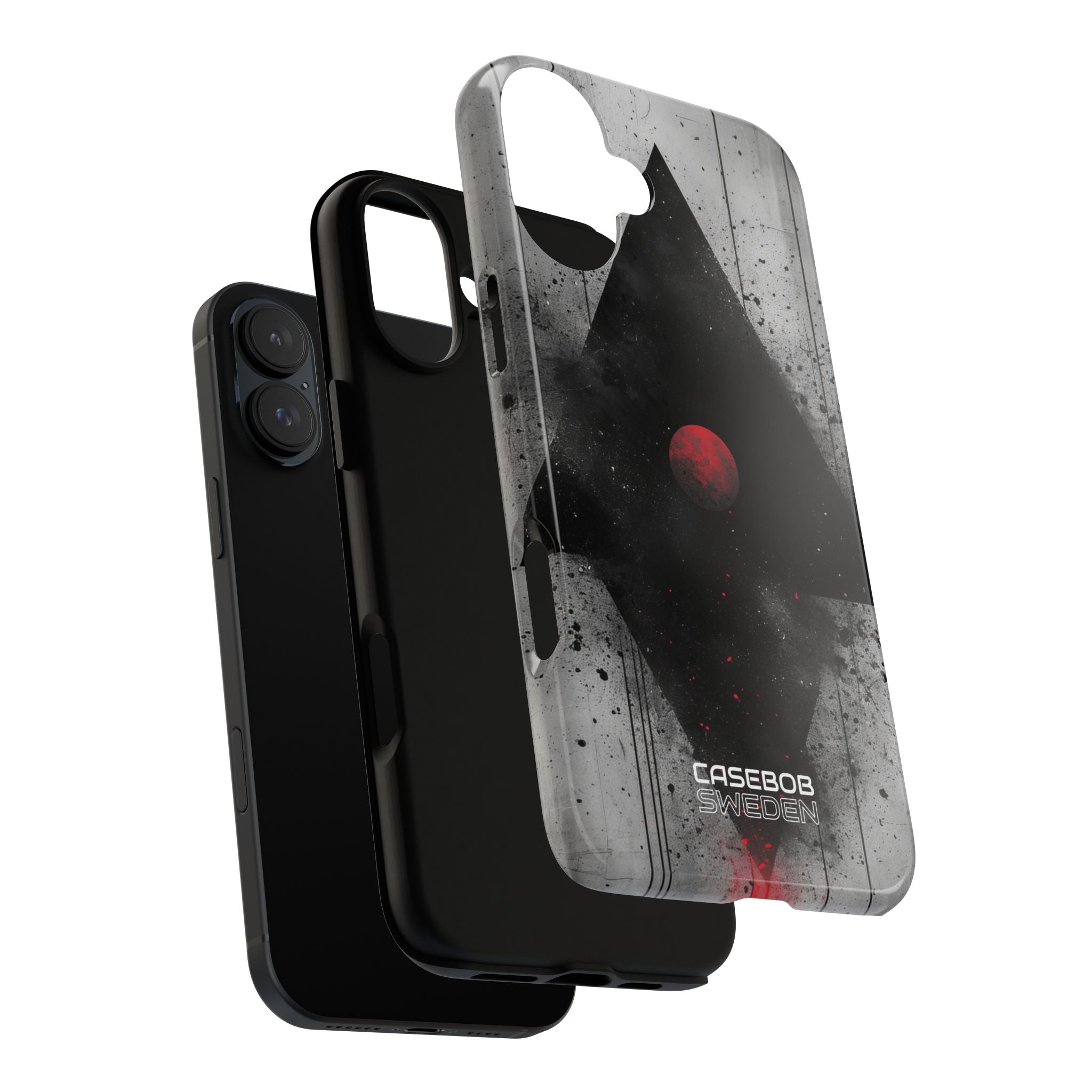 Crimson Core Geometry iPhone 16 - Tough