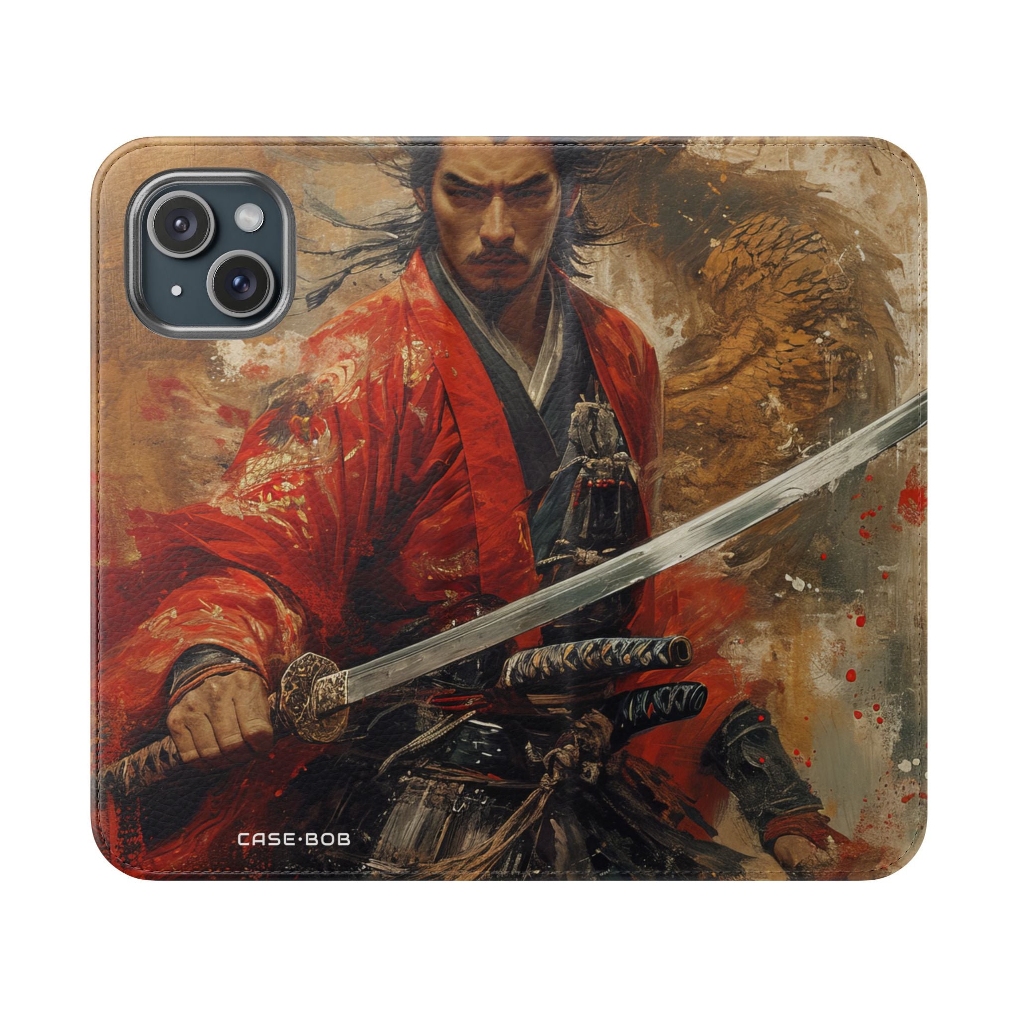 Crimson Samurai - iPhone 15 Case - Wallet