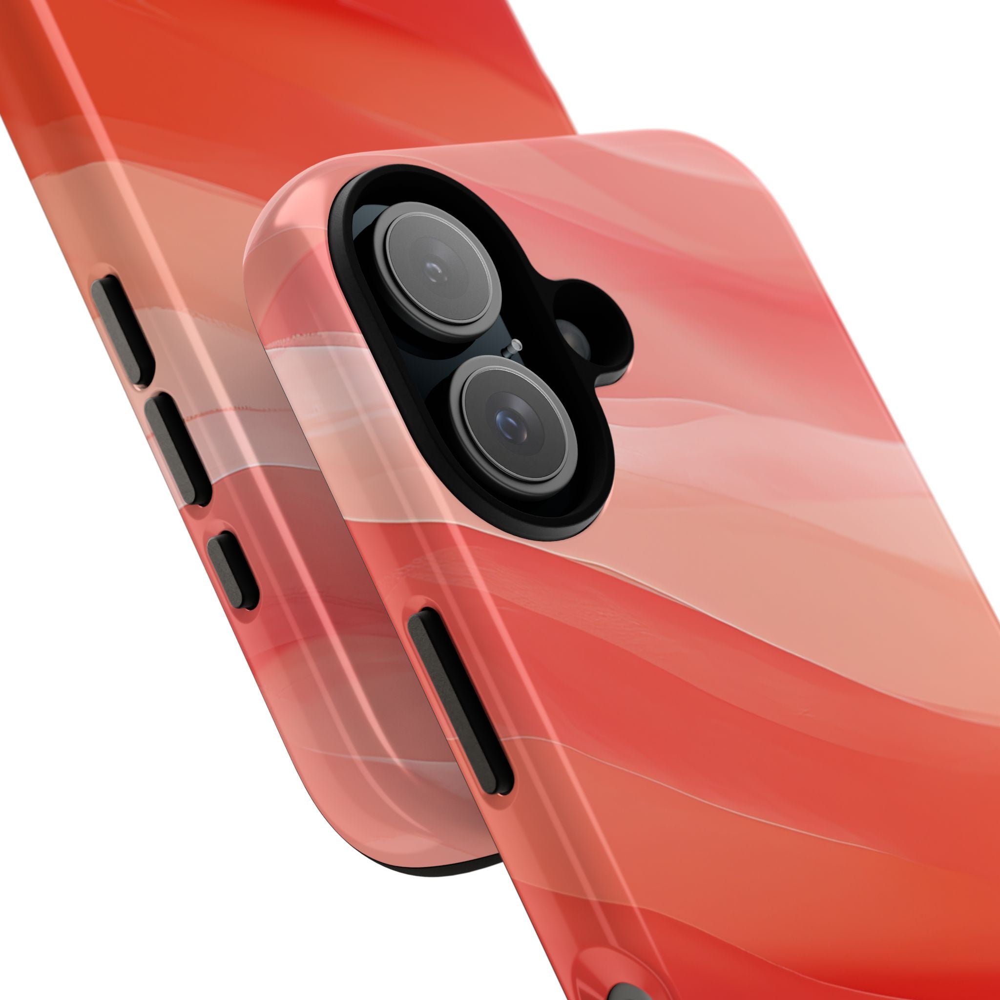 Flowing Coral Waves iPhone 16 - Tough
