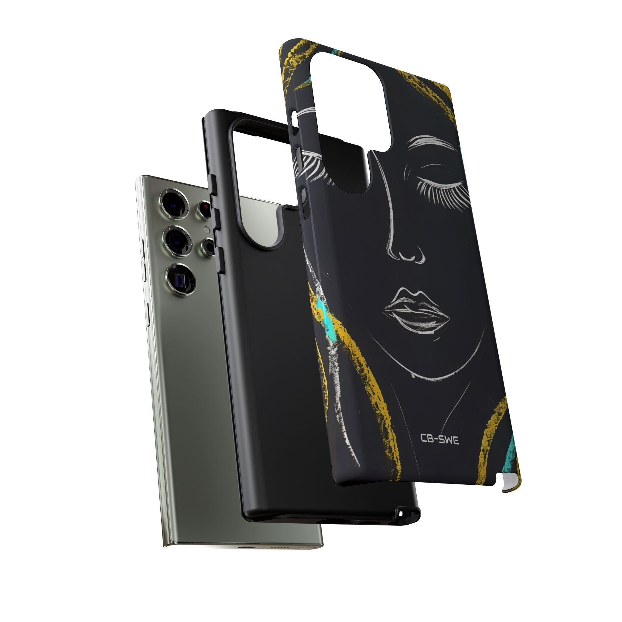 Vivid Minimalist Portrait - Samsung Case