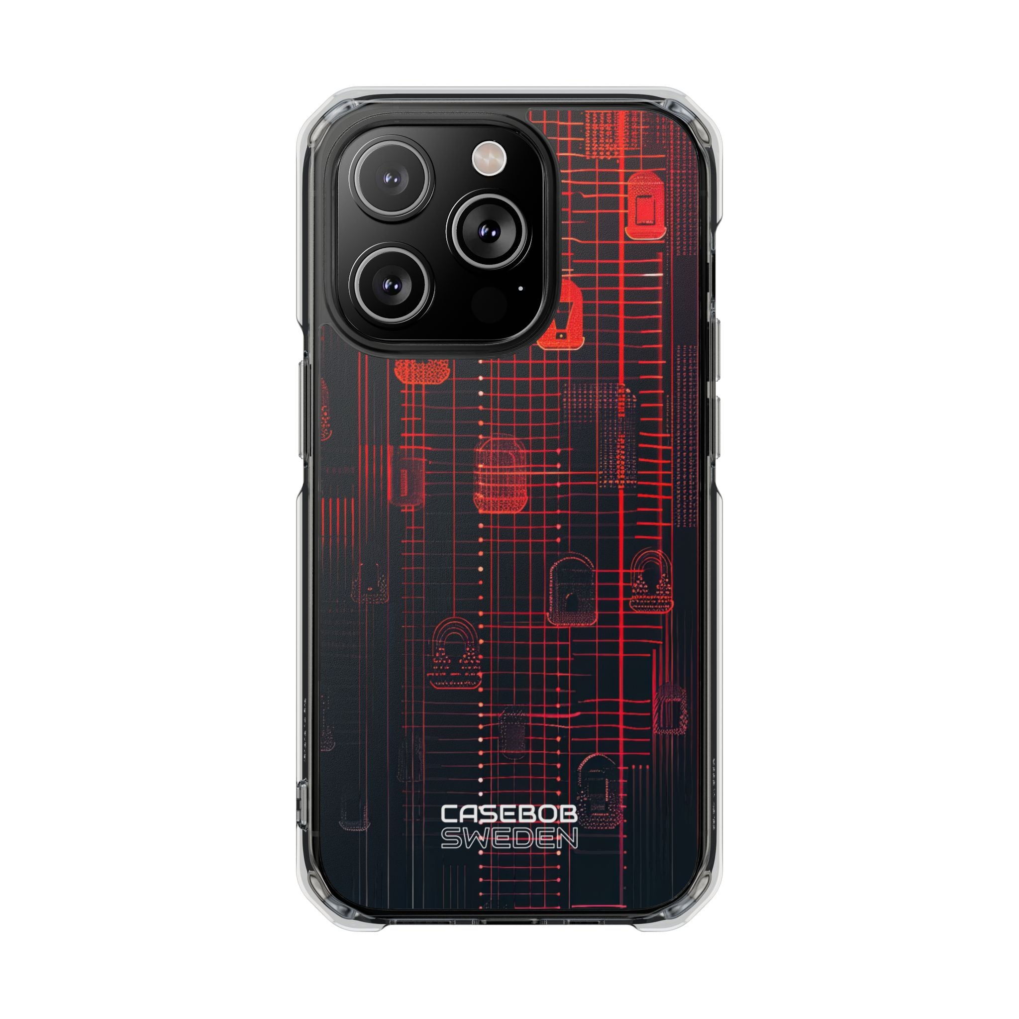 Cyber Locks Grid iPhone 14 - Impact Clear+