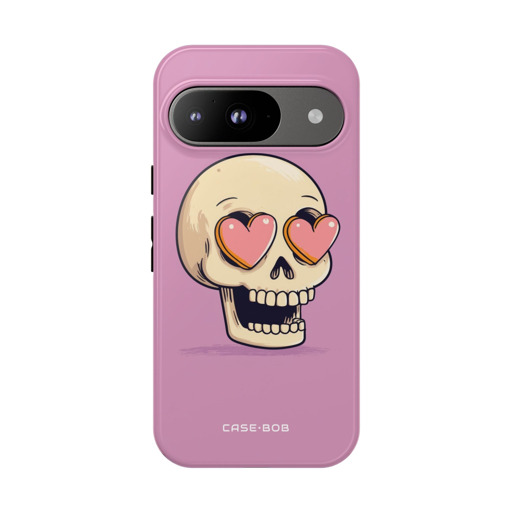 Heart Eyed Skull Google Pixel 9 Case - Tough