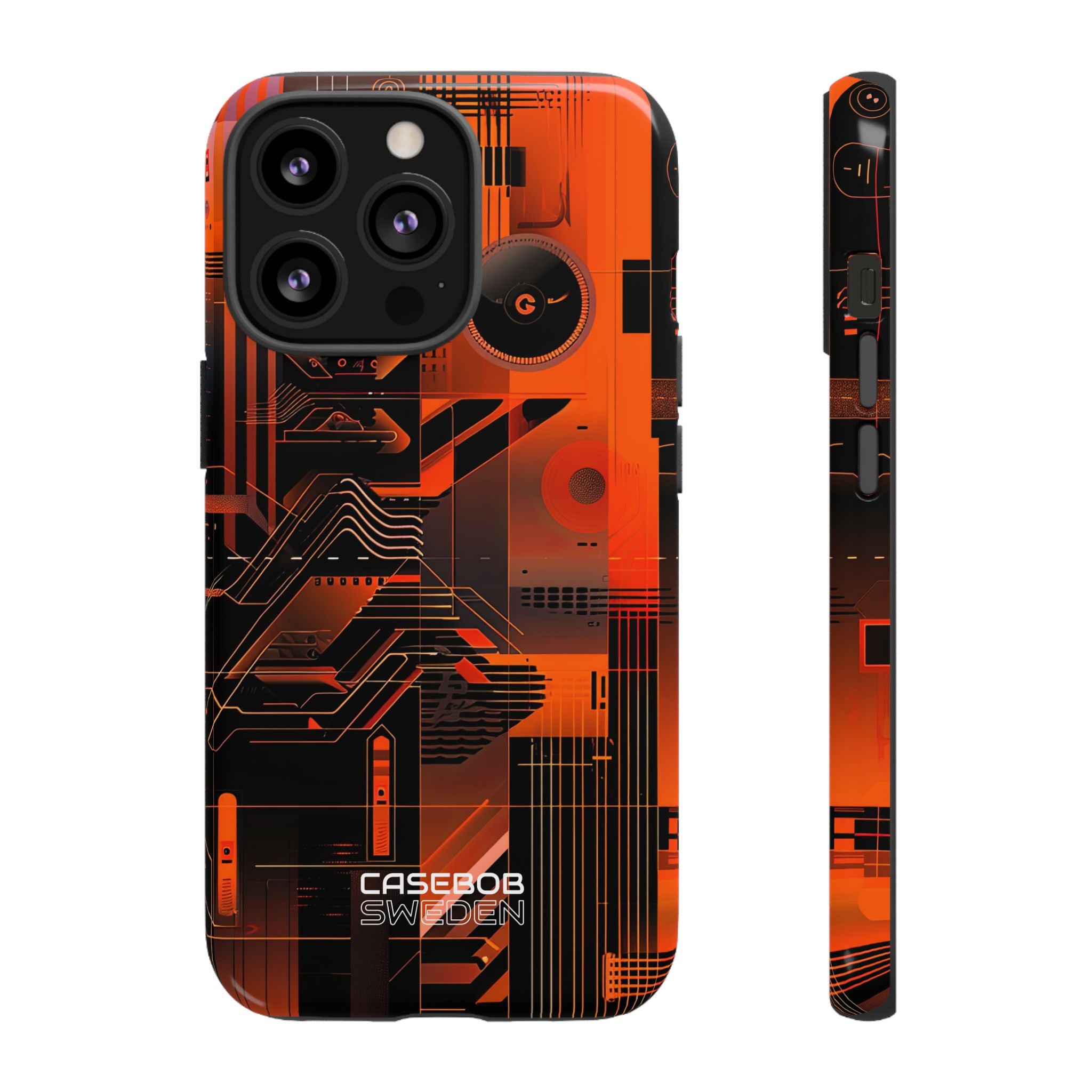 Orange Circuit Dreams iPhone 13 - Tough