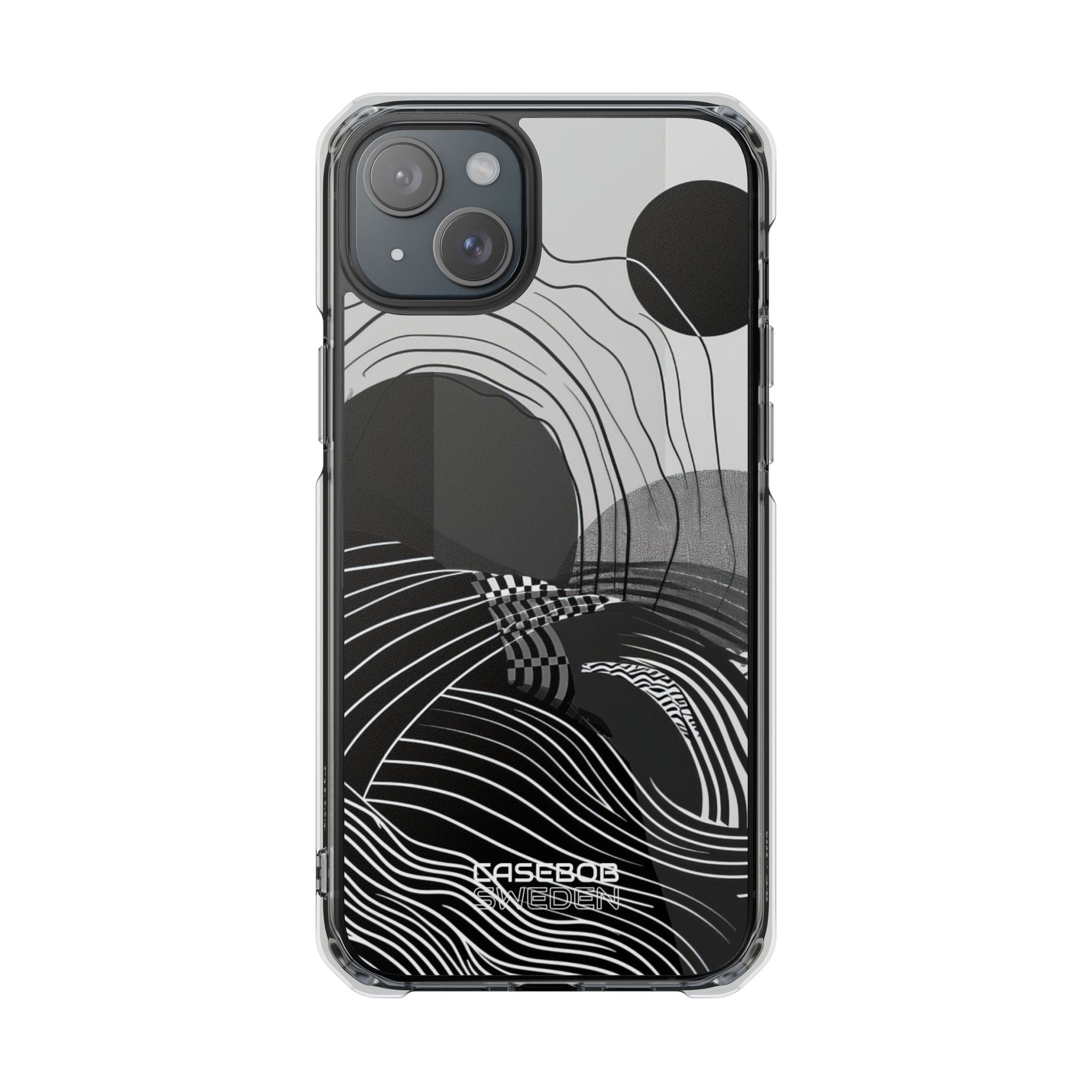 Monochrome Motion Flow iPhone 15 - Impact Clear+