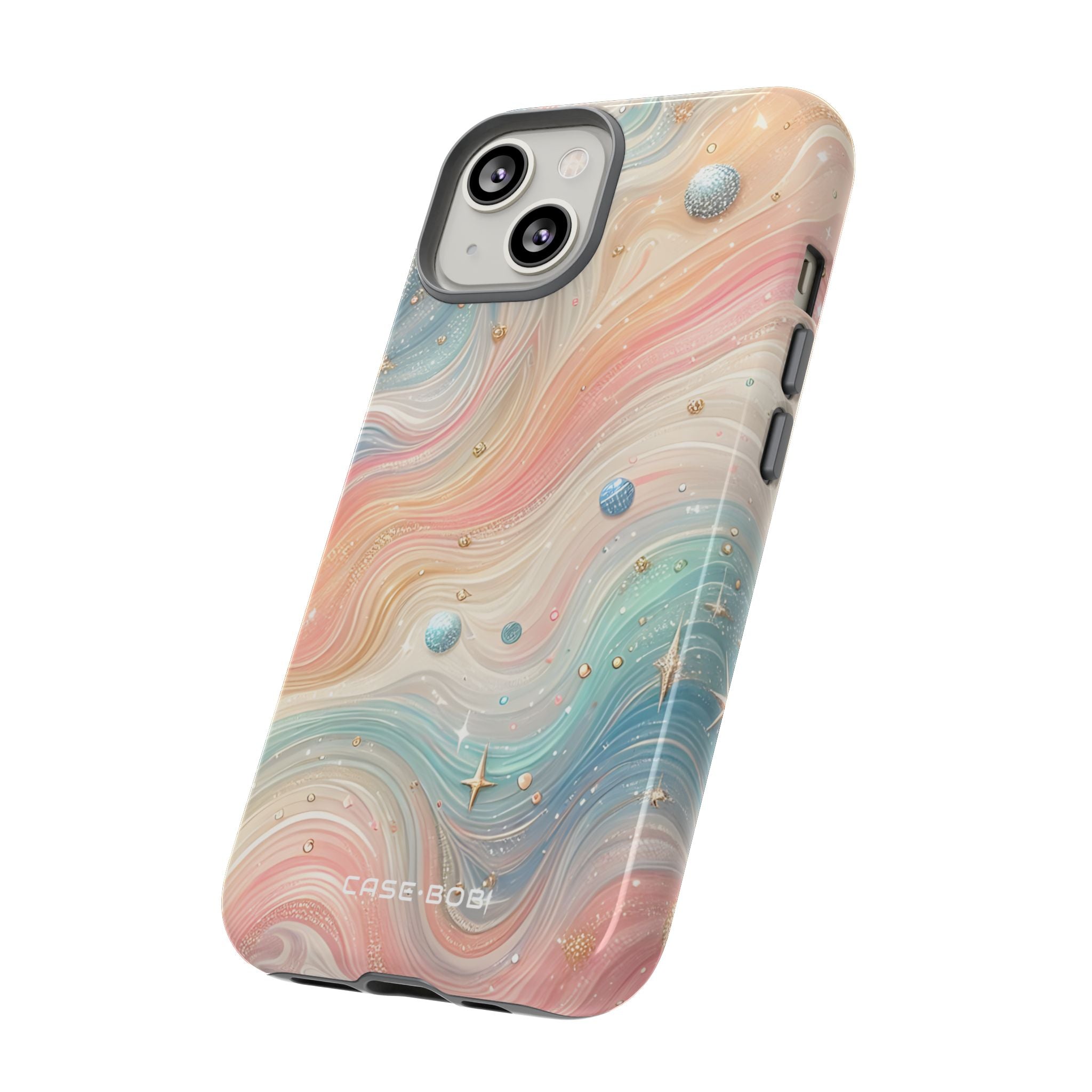 Iridescent Swirls iPhone 14 Case - Tough