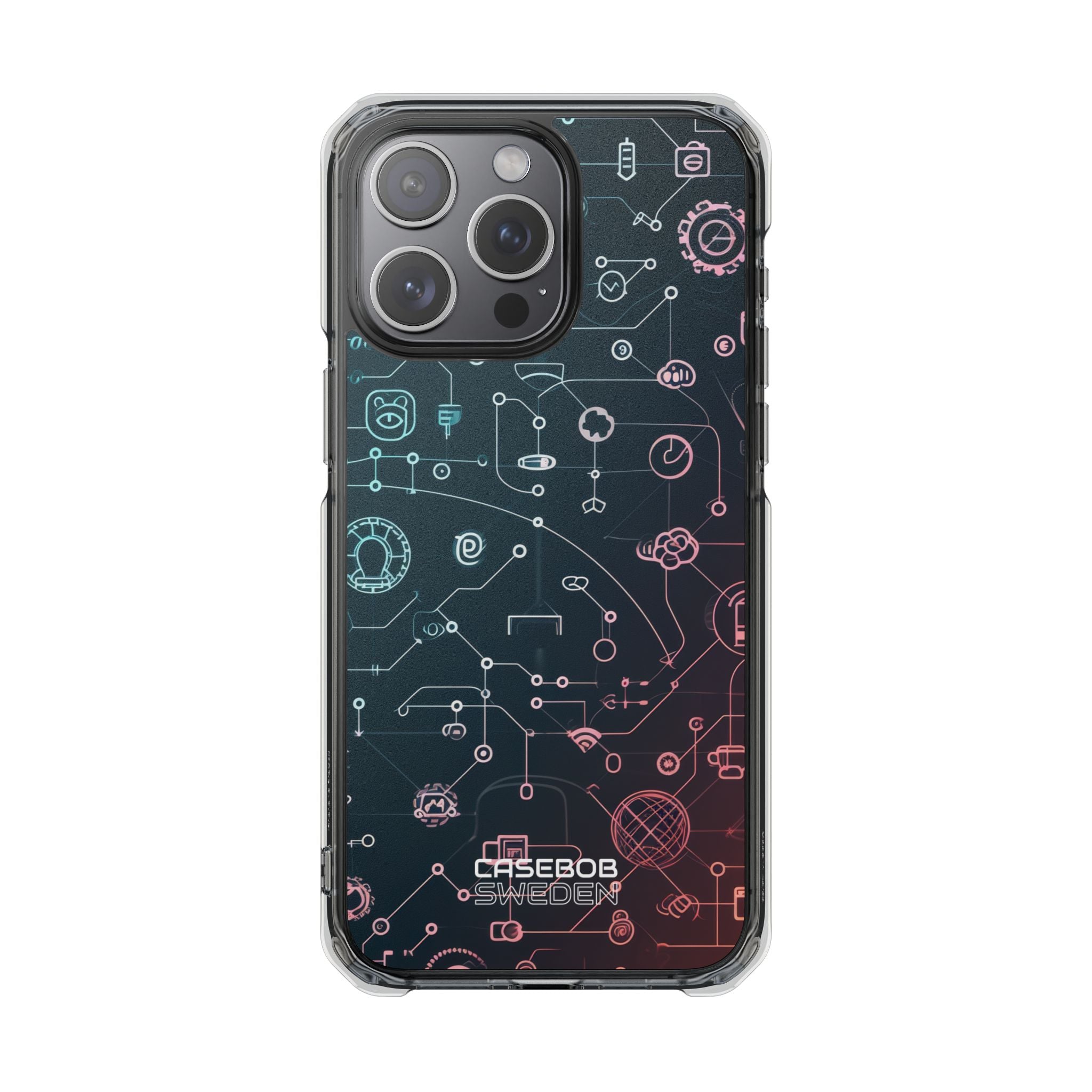 Digital Circuit Flow iPhone 15 - Impact Clear+