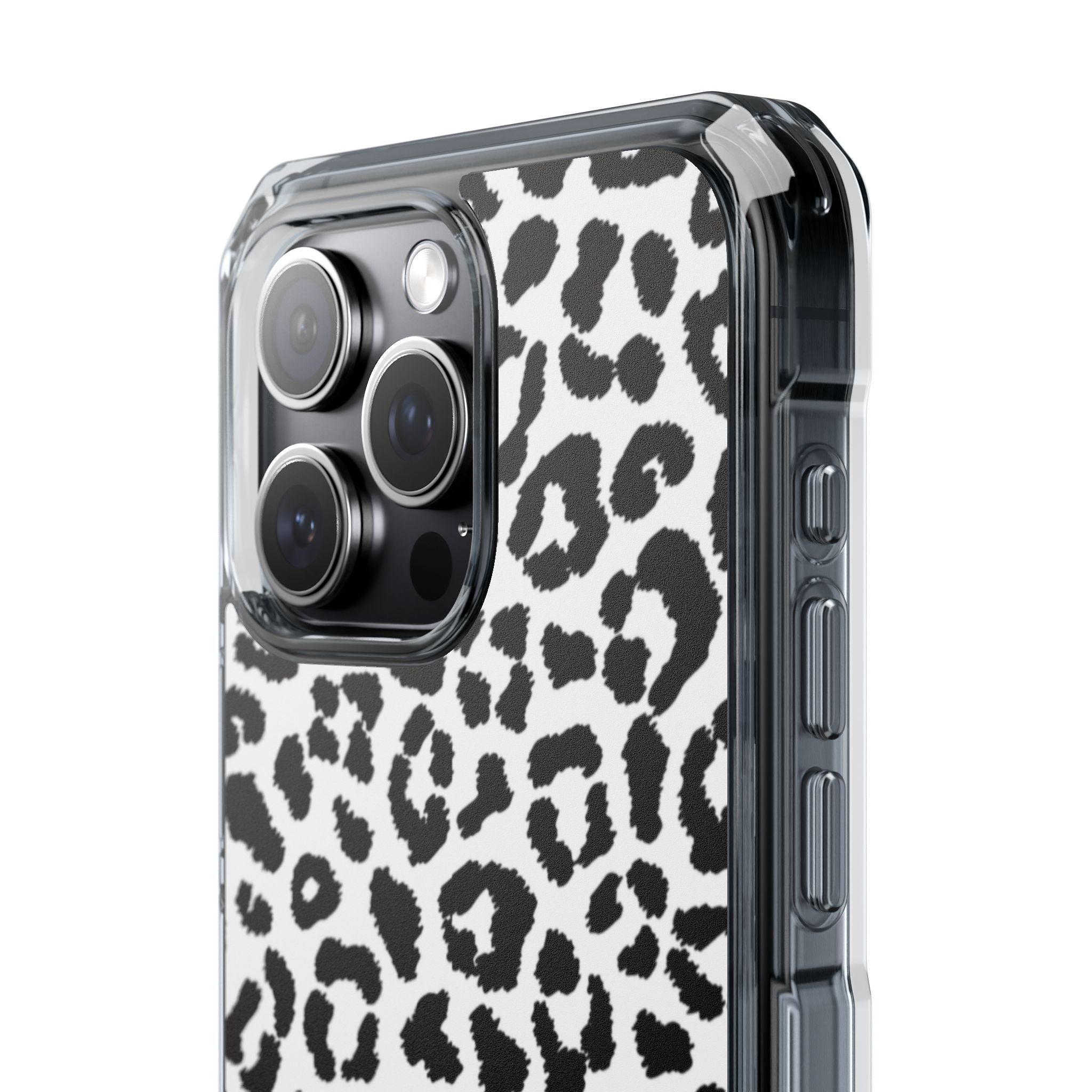 Monochrome Leopard Essence iPhone Case - Impact