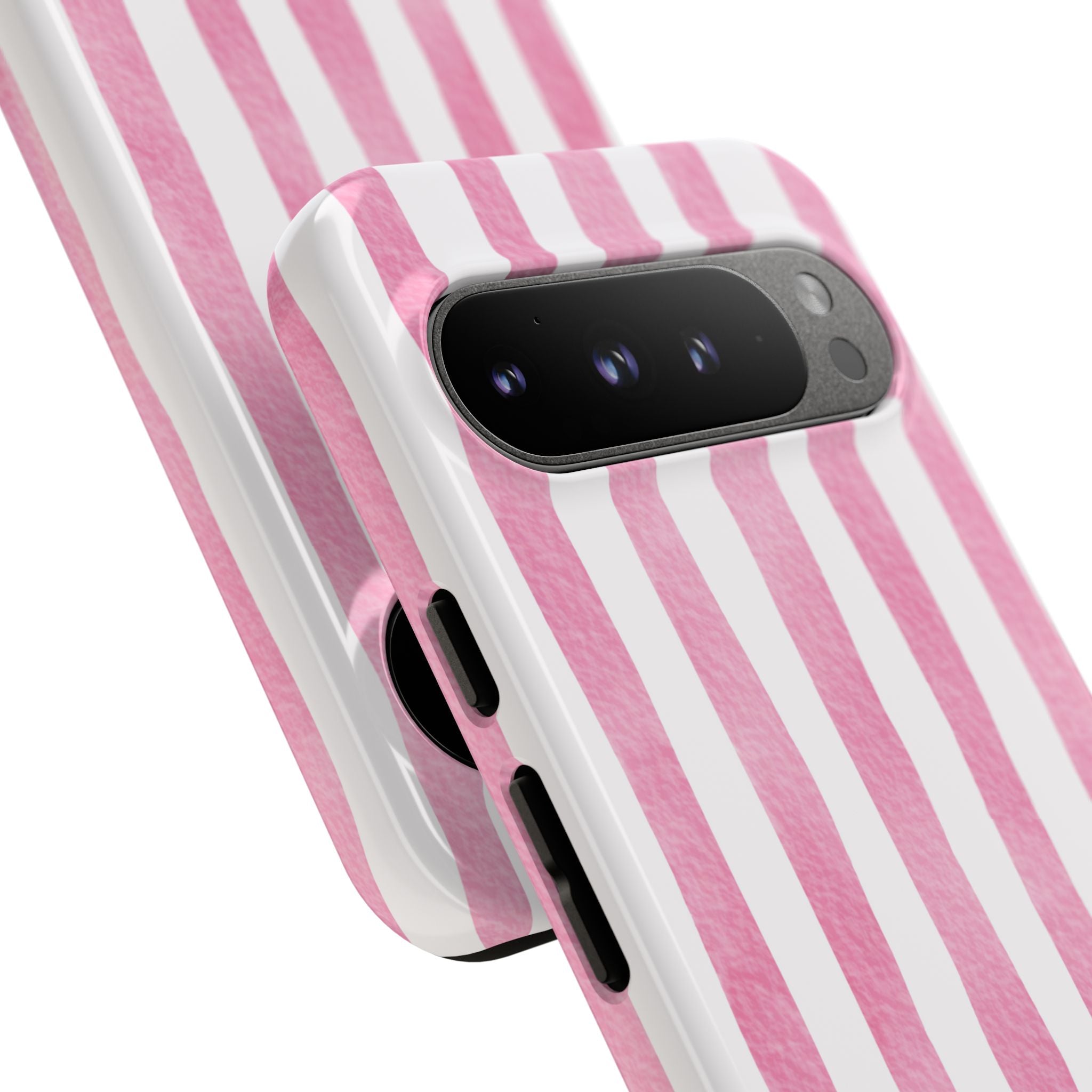 Pink Watercolor Stripes - Google Pixel Case