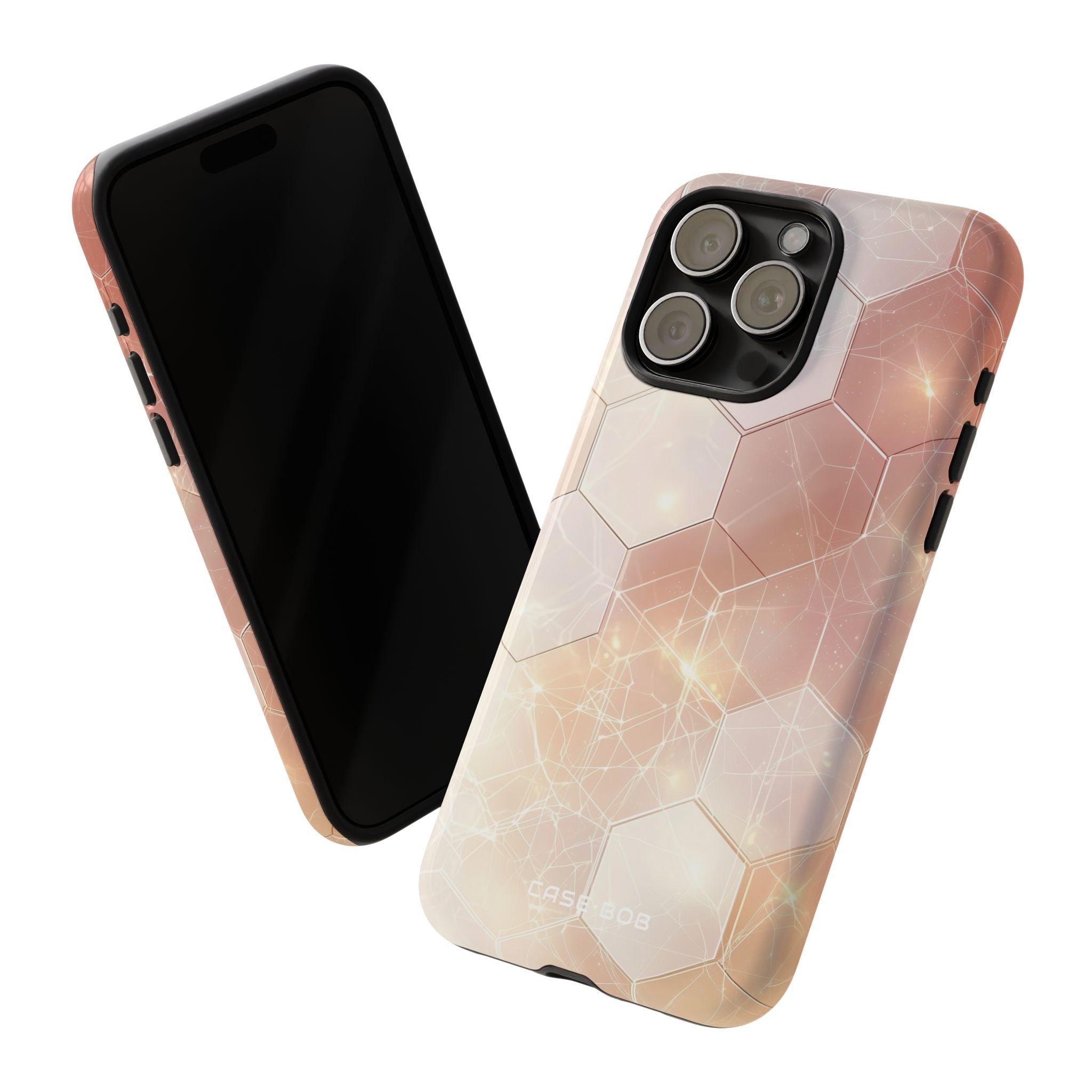 Honeycomb Glow iPhone 15 Pro Max Case - Tough