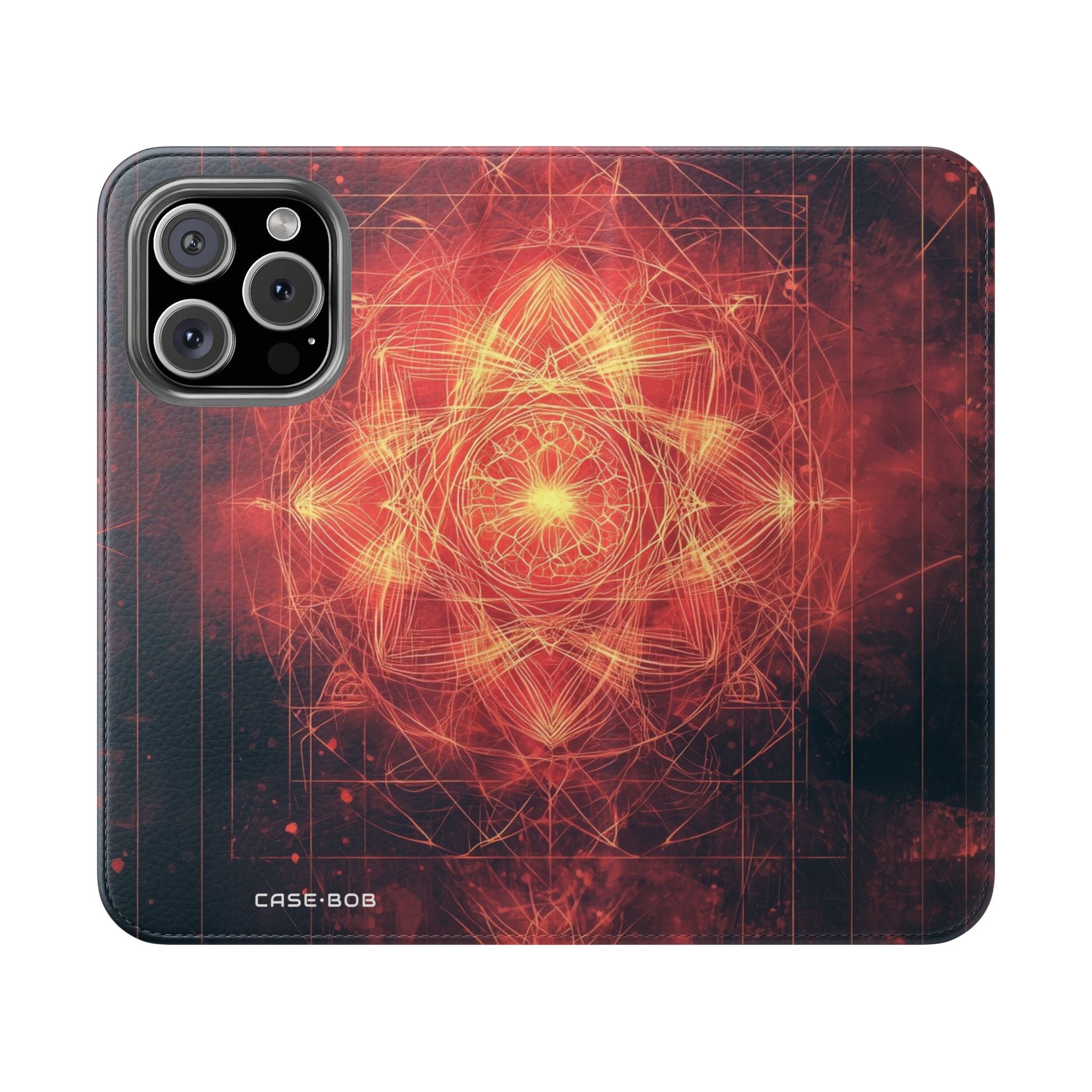 Glødende Mandala - iPhone 16 Pro Case - Pung