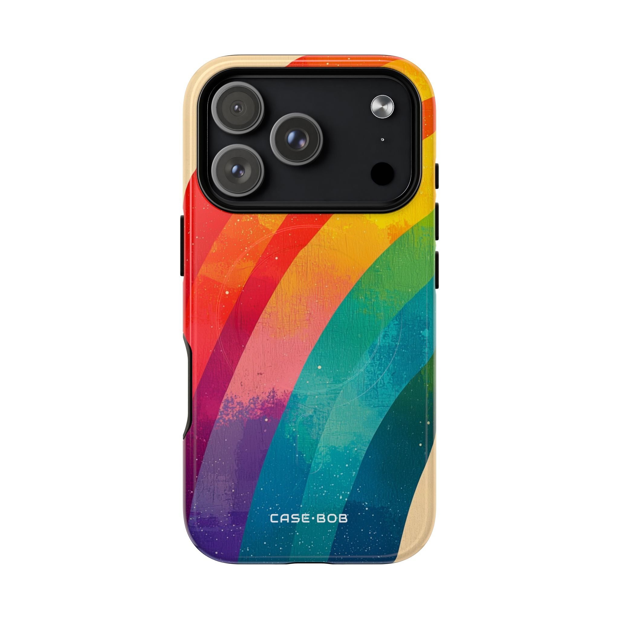 Textured Rainbow Arc iPhone 17 Pro Case - Tough+