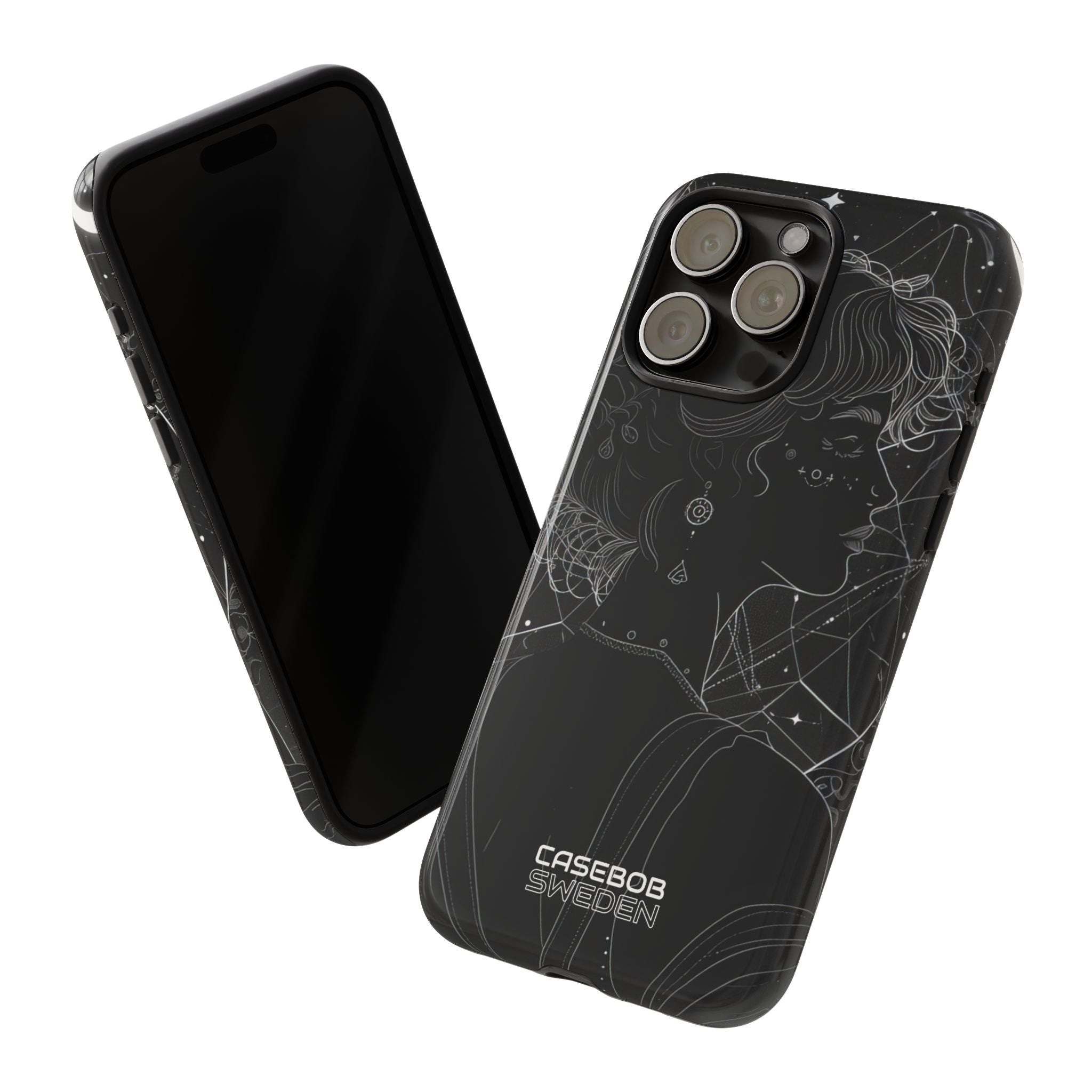 Celestial Bloom Silhouette iPhone 15 - Tough