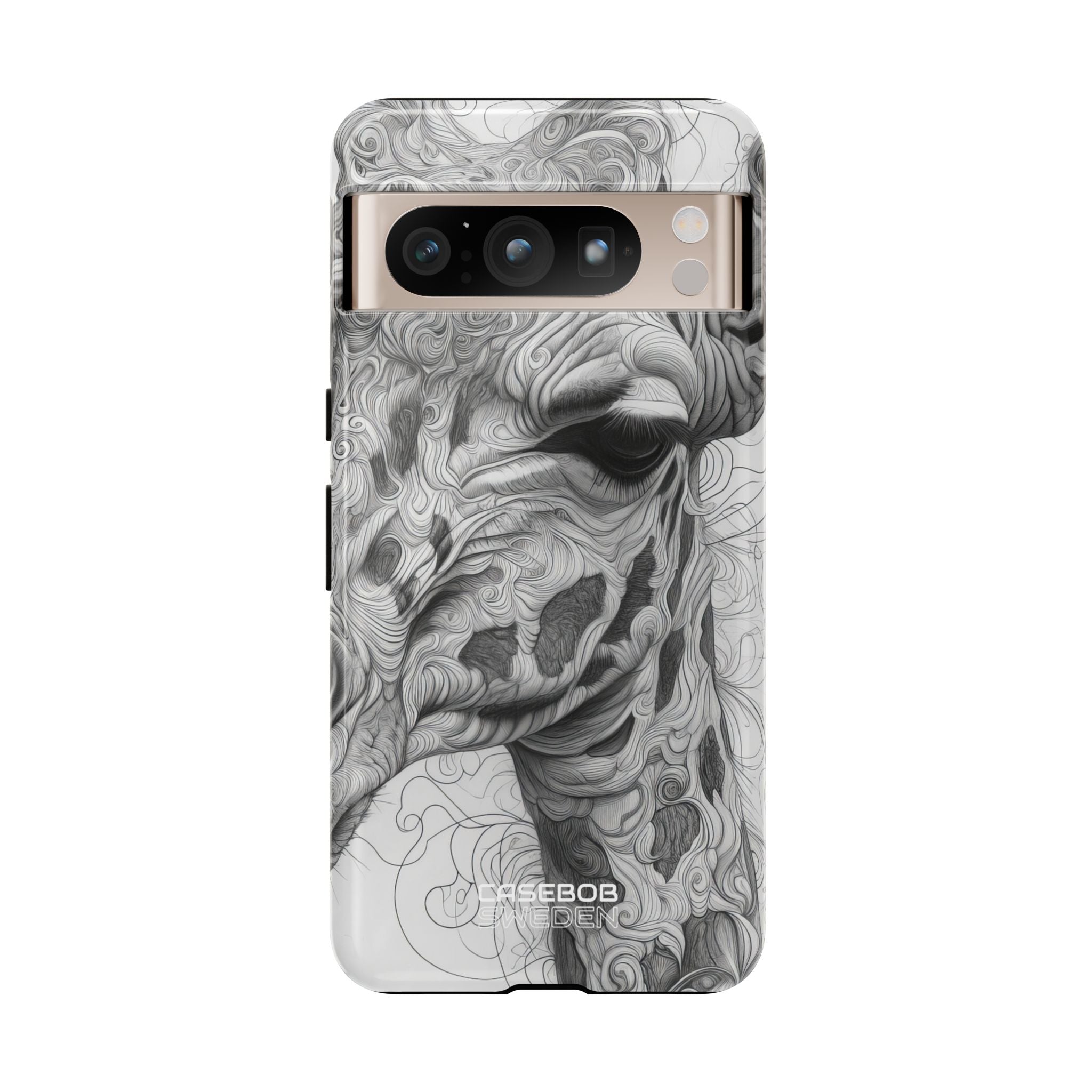 Swirling Giraffe Art Google Pixel 8 - Tough