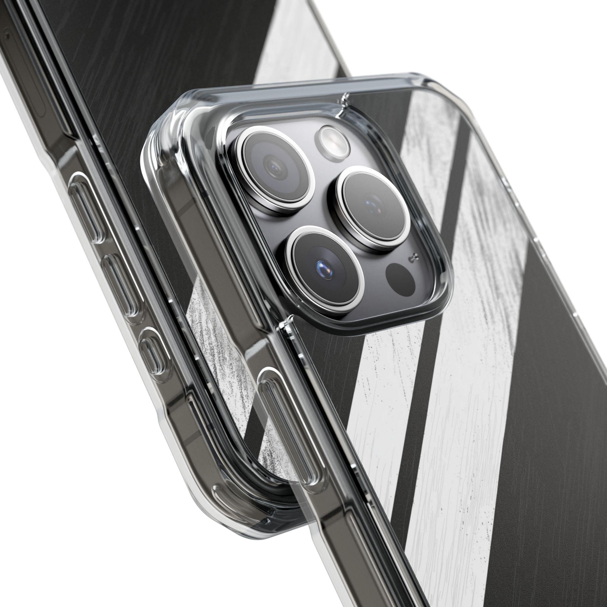 Distressed Stripe Motion iPhone 15 Pro Case - Impact