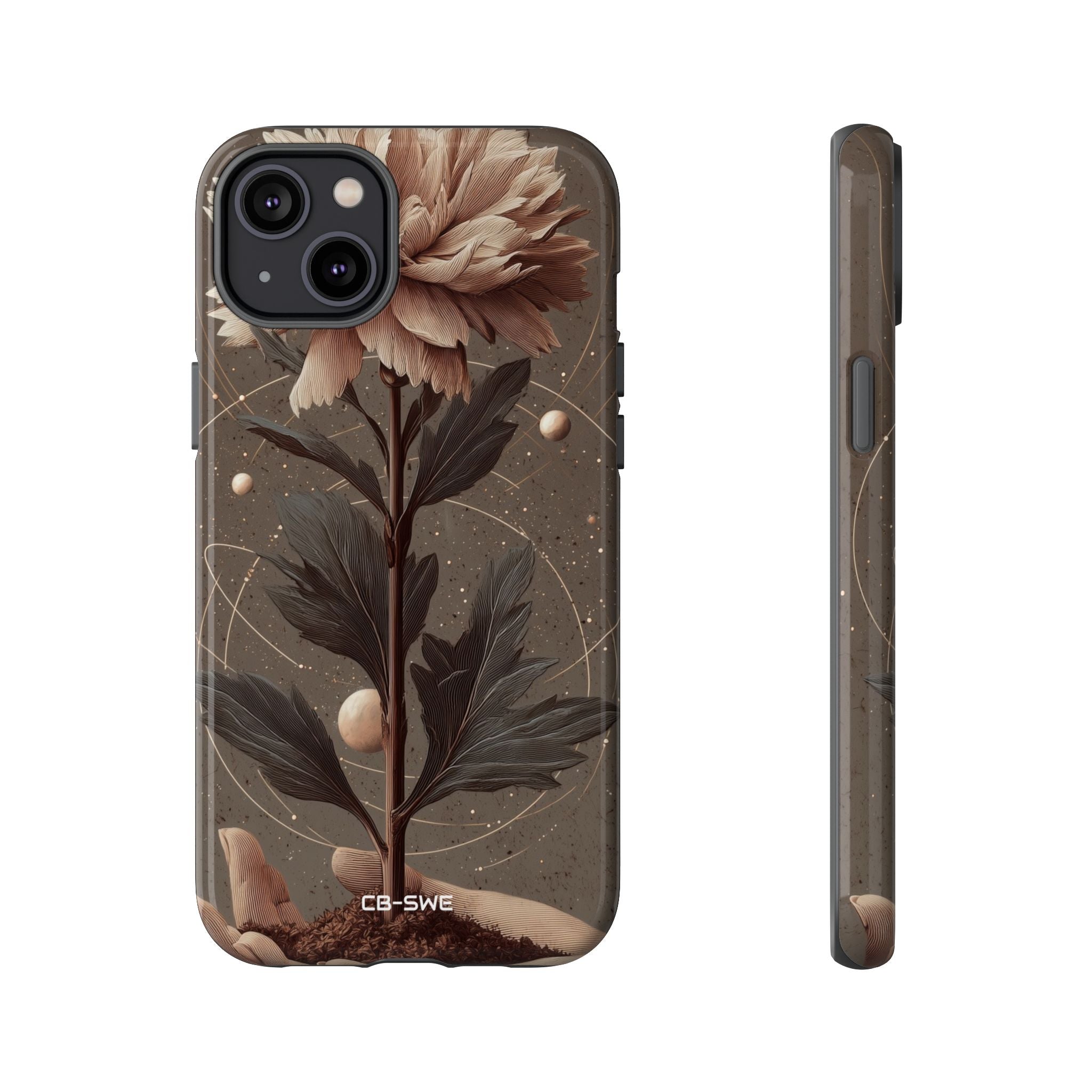Celestial Flower Embrace - iPhone Case