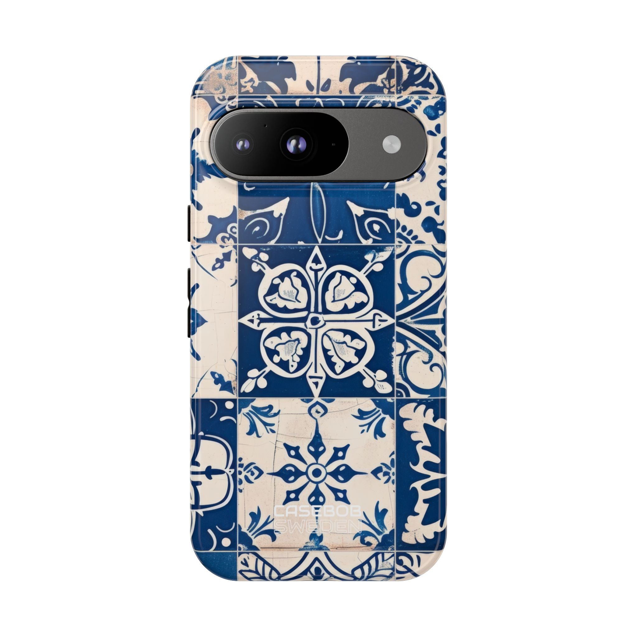 Ornate Blue Tiles Google Pixel 9 - Tough