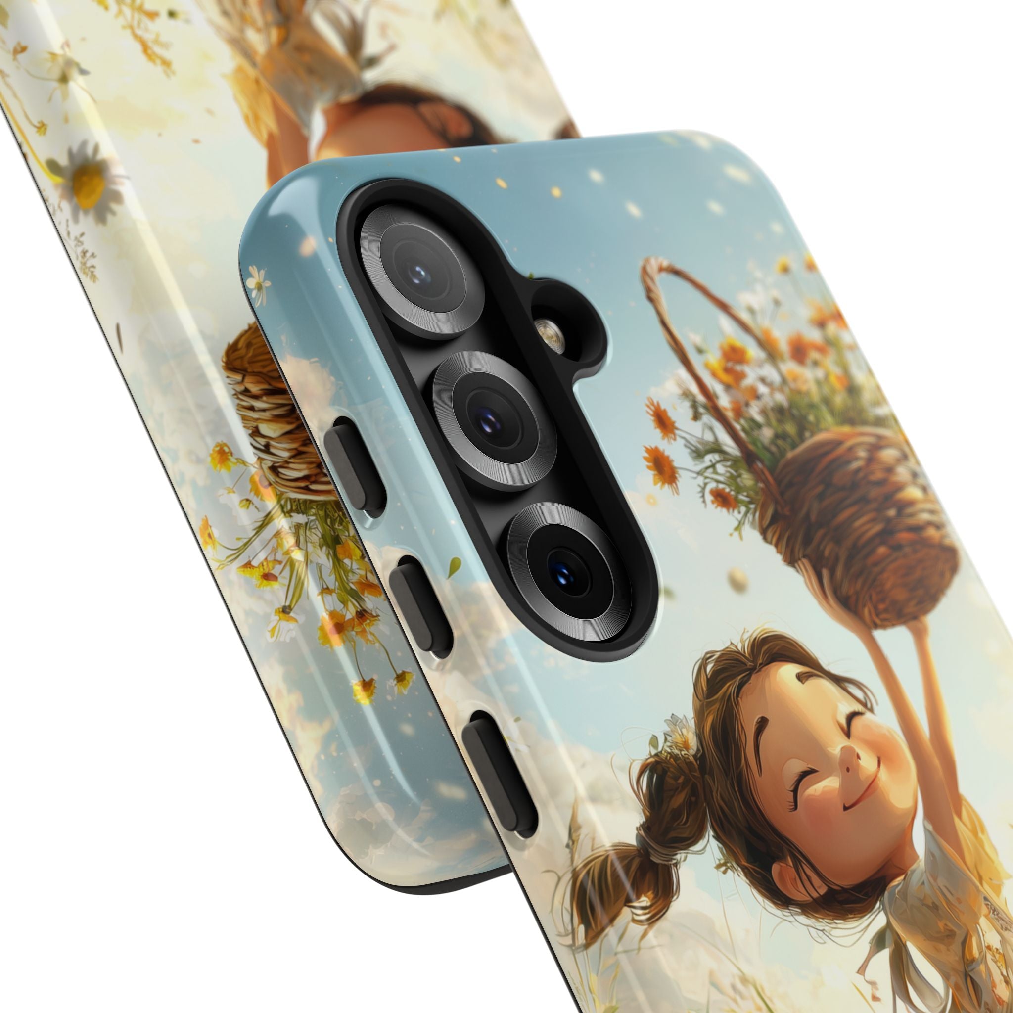 Joyful Girl Leaps - Samsung Case