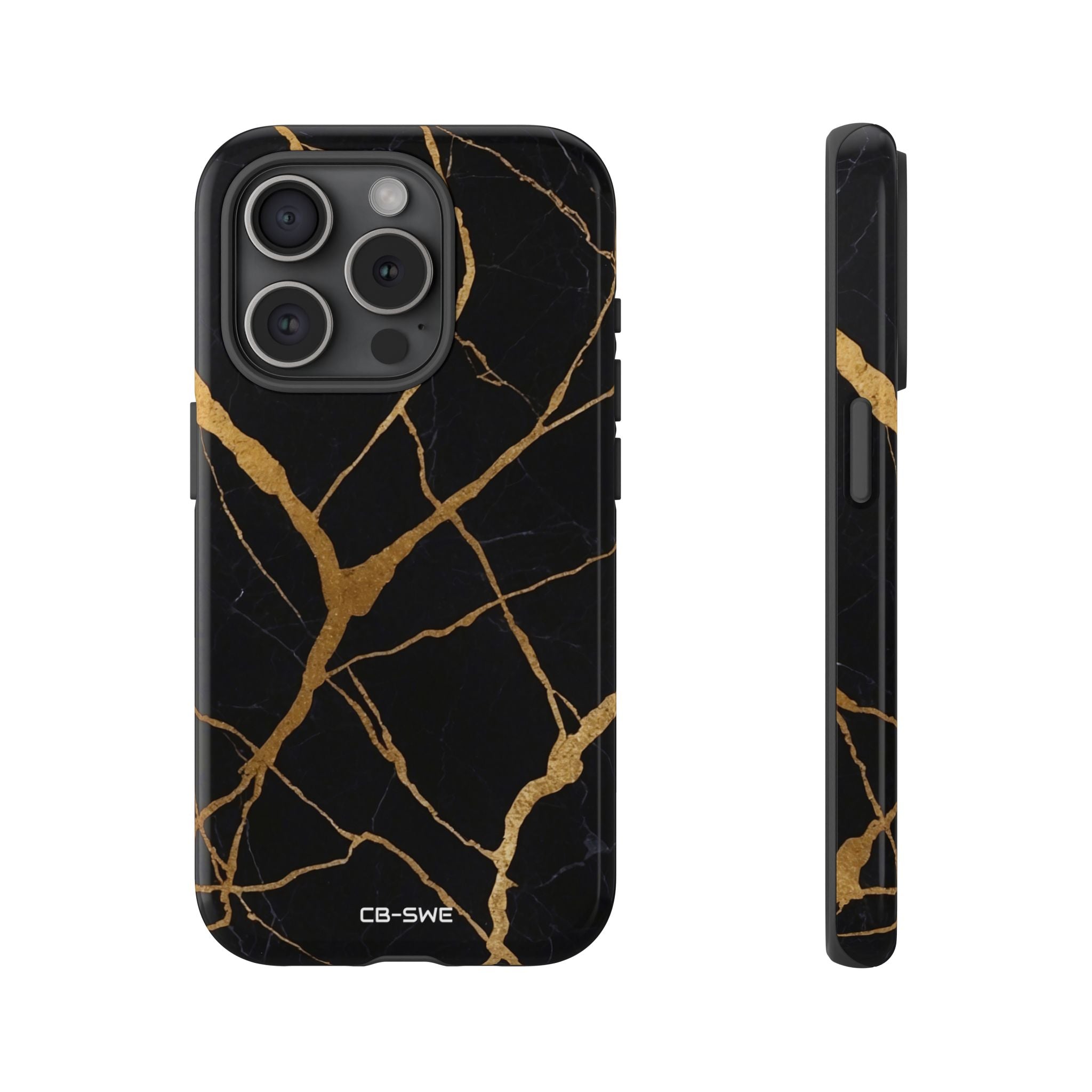 Golden Veins Twist - iPhone Case