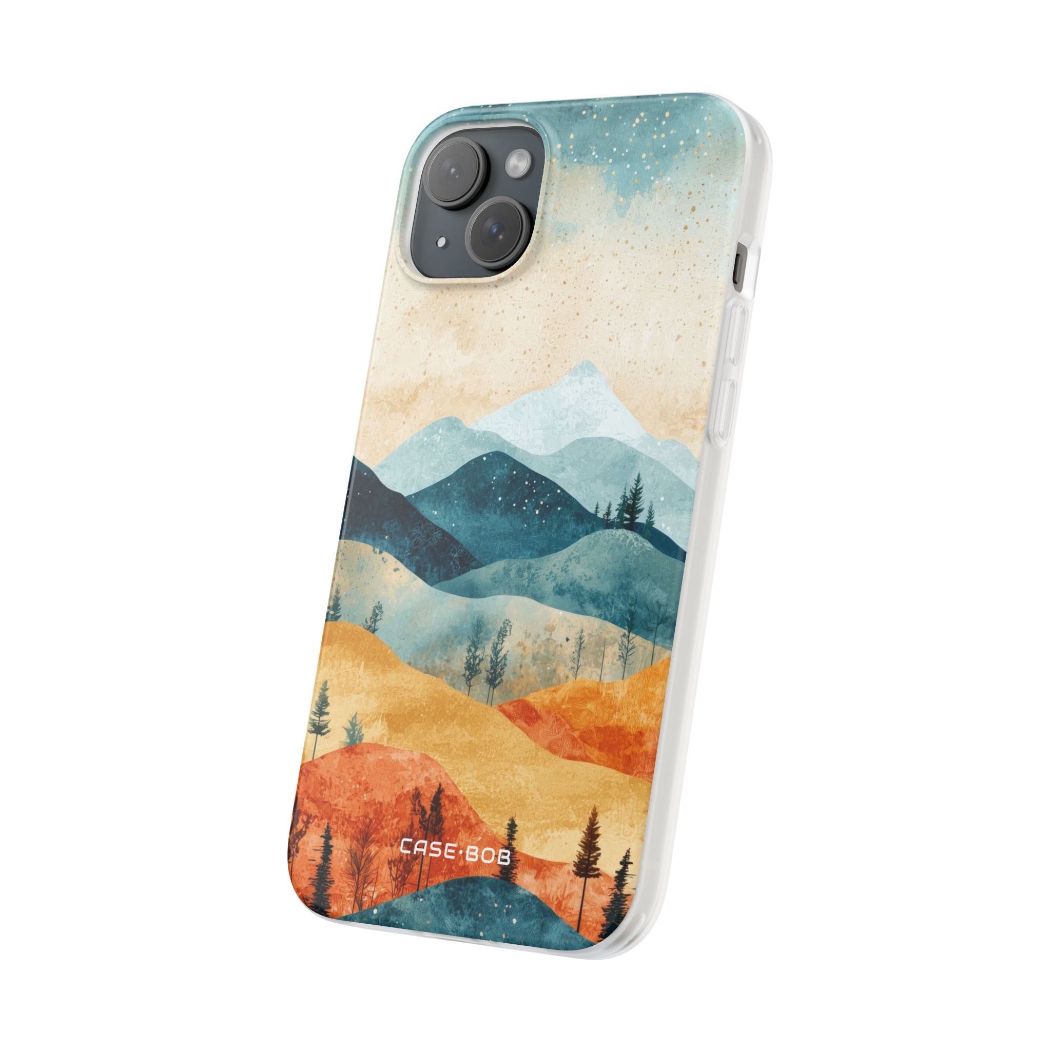Moonlit Mountains iPhone 15 Plus Case - Soft