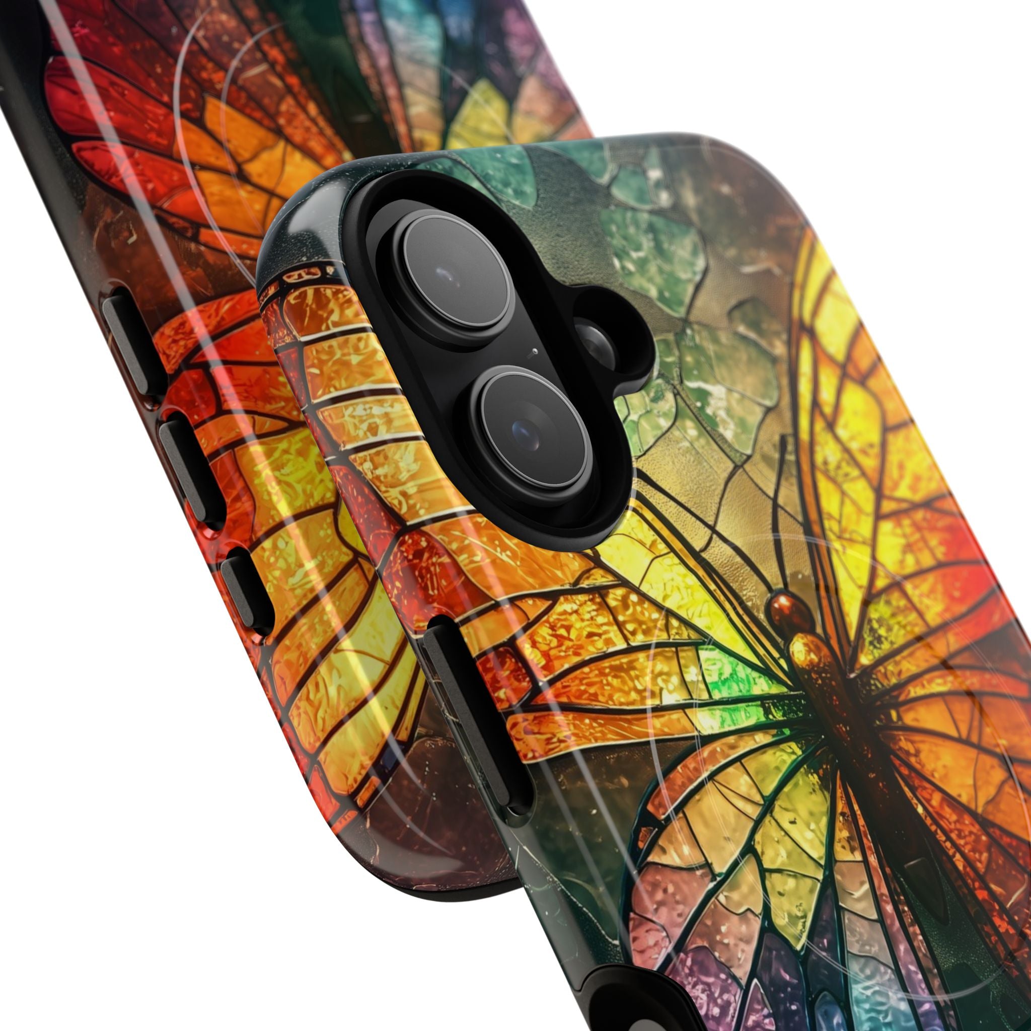 Stained Glass Butterfly iPhone 17 Case - Tough+