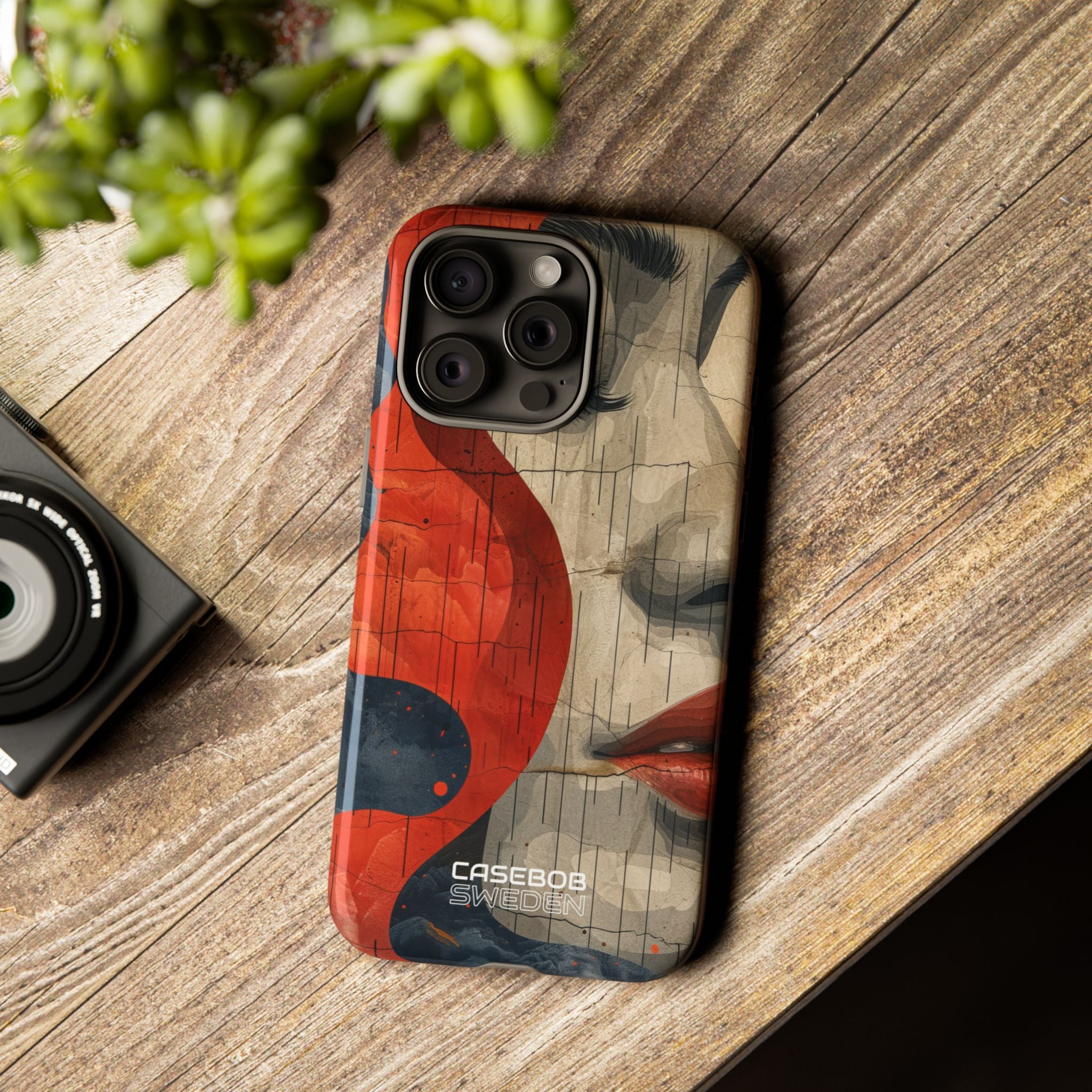 Crimson Flow Profile iPhone 15 - Resistente